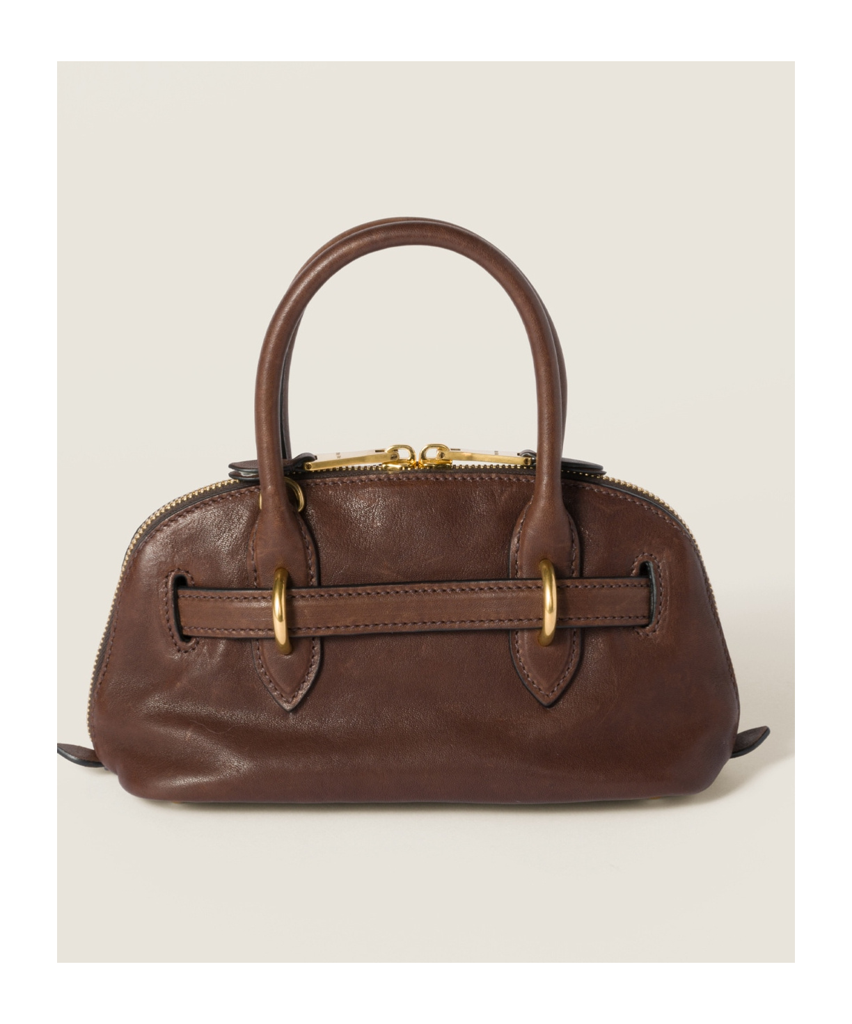 Miu Miu Aventure Mini Crossbody Bag In Brown