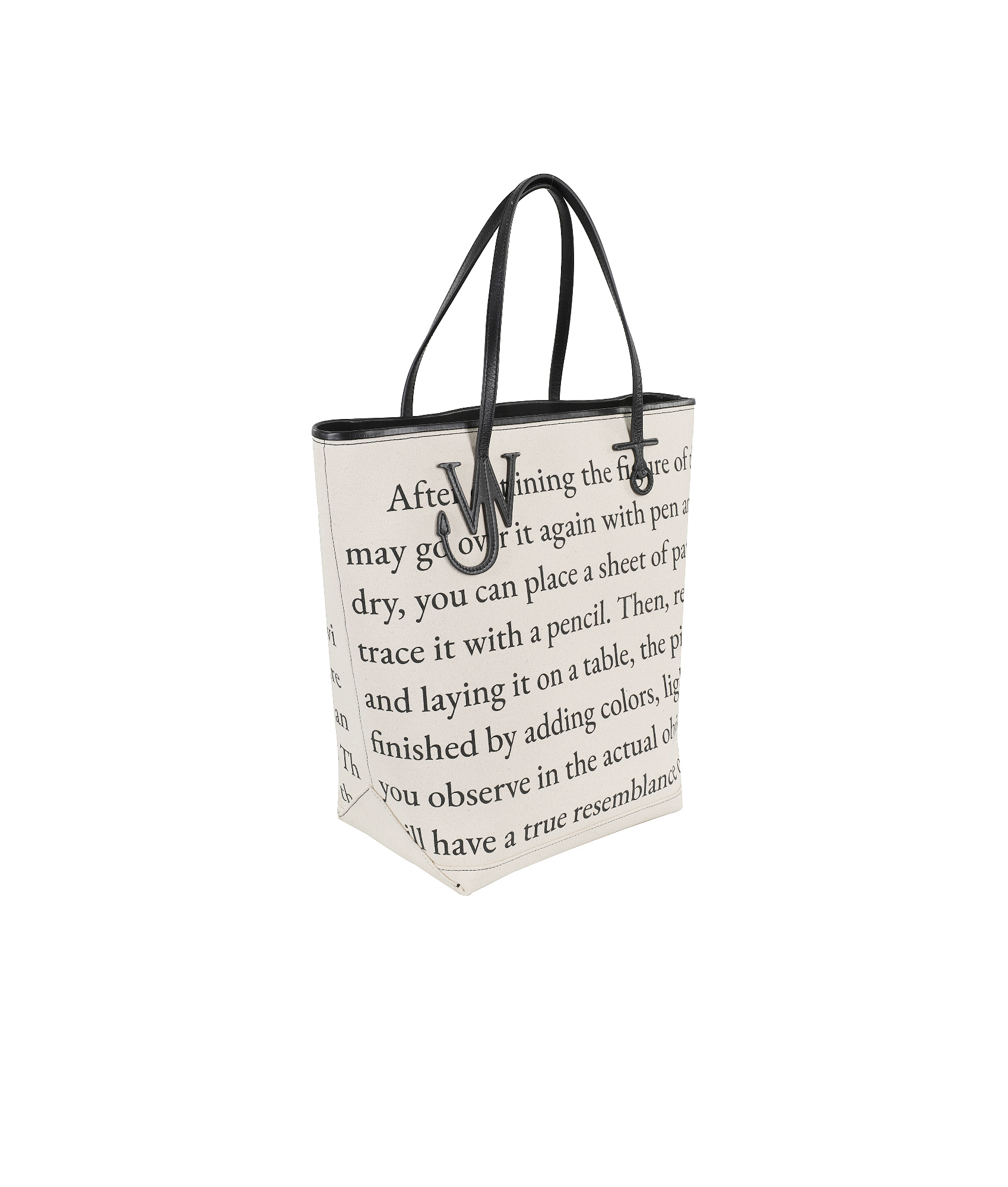 Jw Anderson Tall Anchor Tote Bag In Ivory