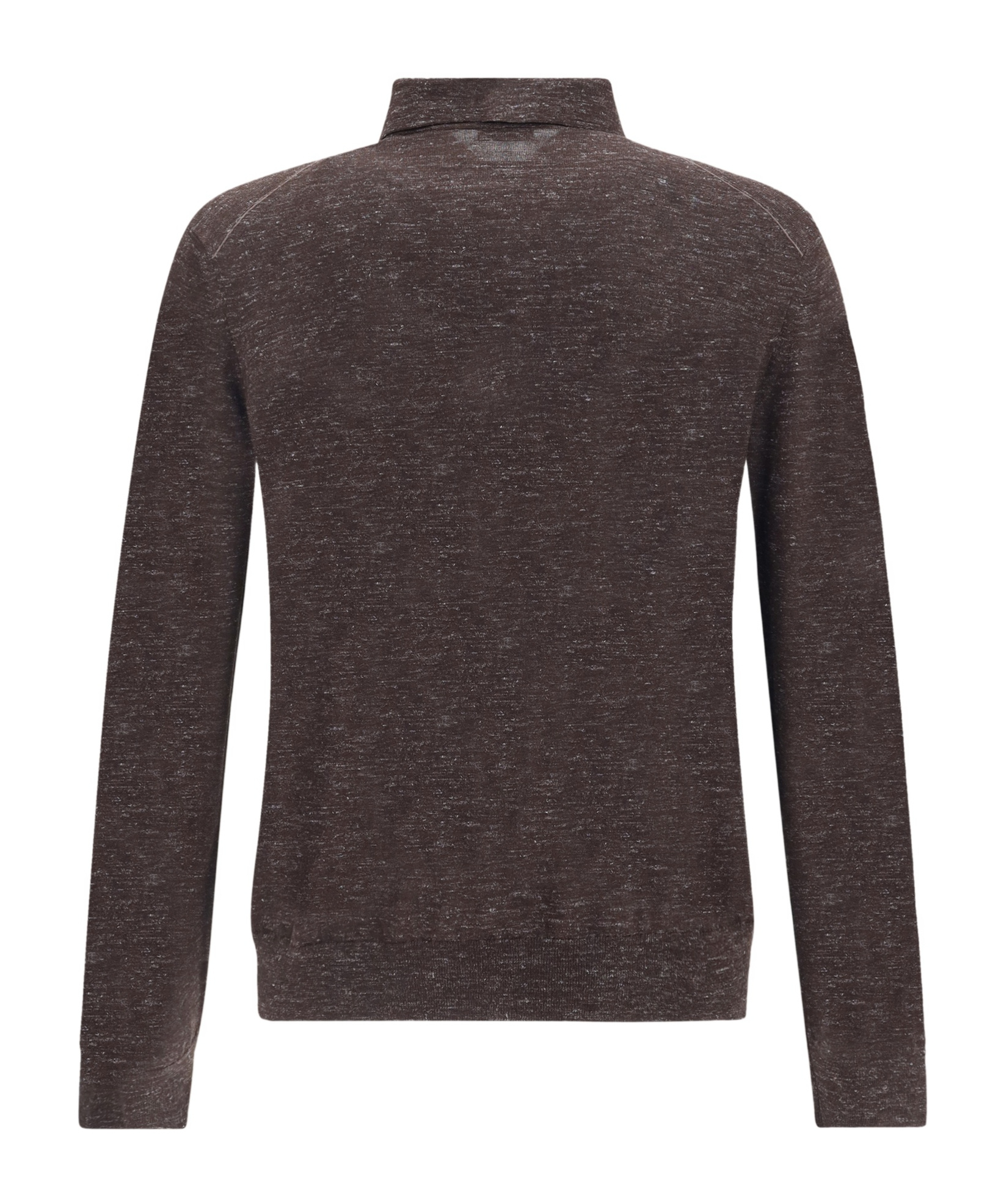 Zegna Silk Long Sleeve Top In Brown
