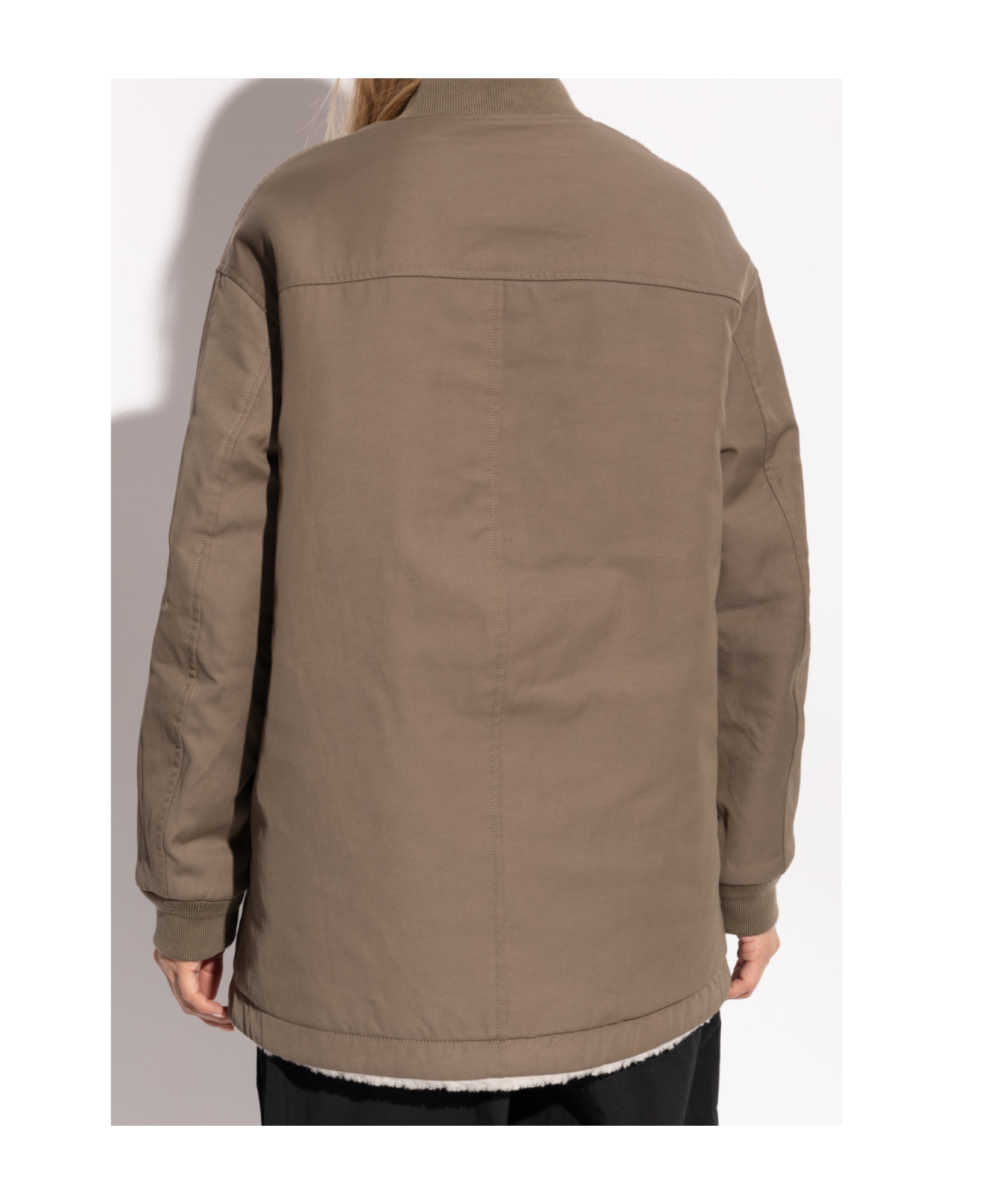 Shop Yves Salomon Reversible Coat In Brown