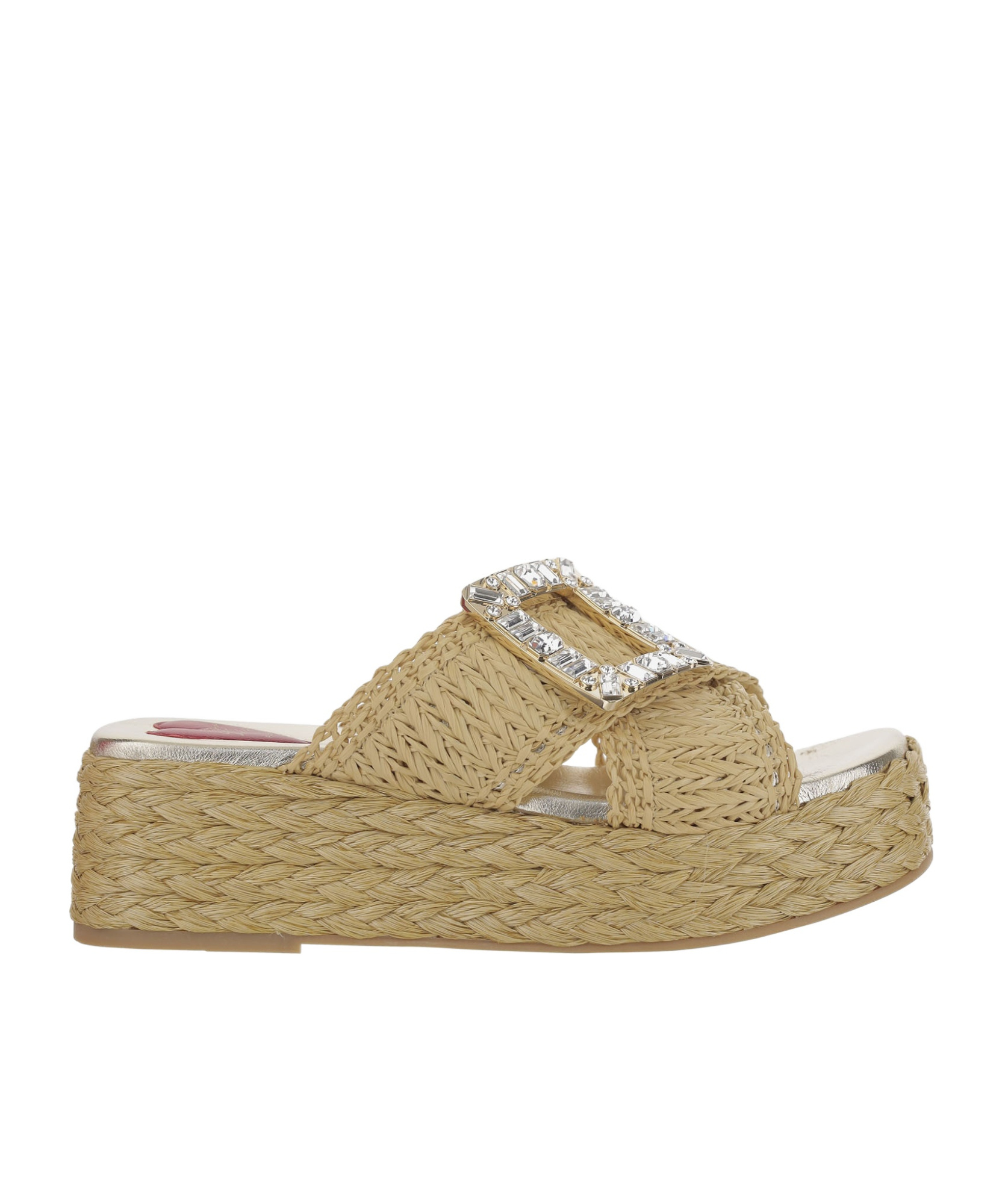 Roger Vivier Thick Sole Slippers In Green