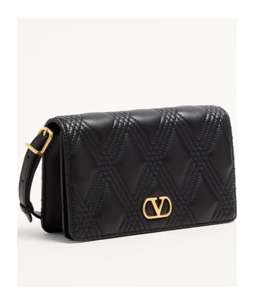 Valentino Garavani Garavani Quiltie 67 Mini Shoulder Bag In Quilted Nappa Leather Woman Black Uni In Black