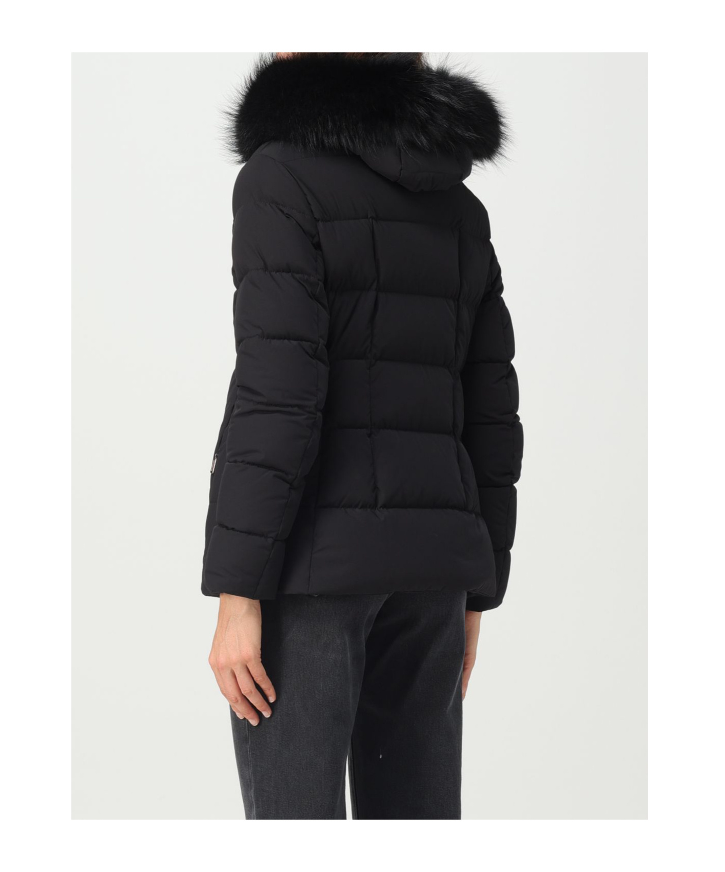 Moorer Coat  Woman Color Black In Black