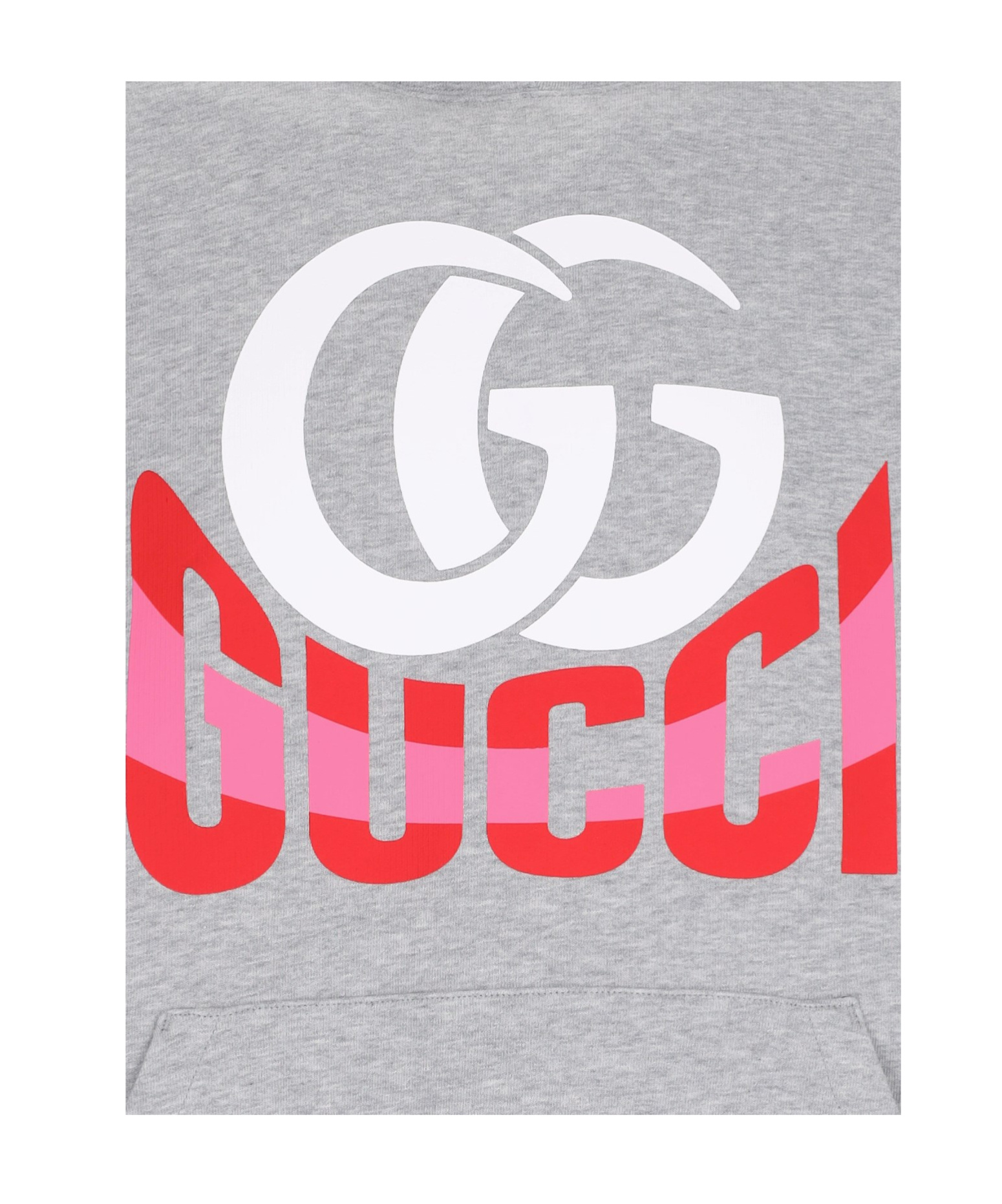 Gucci Cotton Jersey Hooded Sweatshirt In Gray