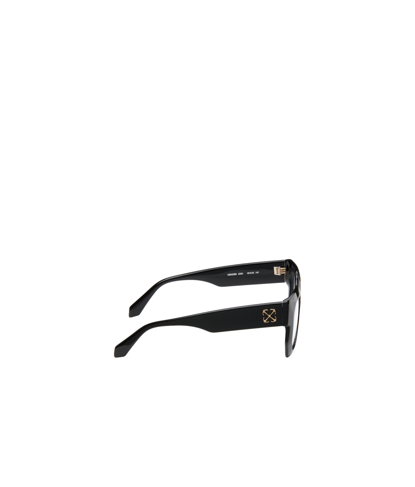 Off-white Full Frame Plain Mirror In Black