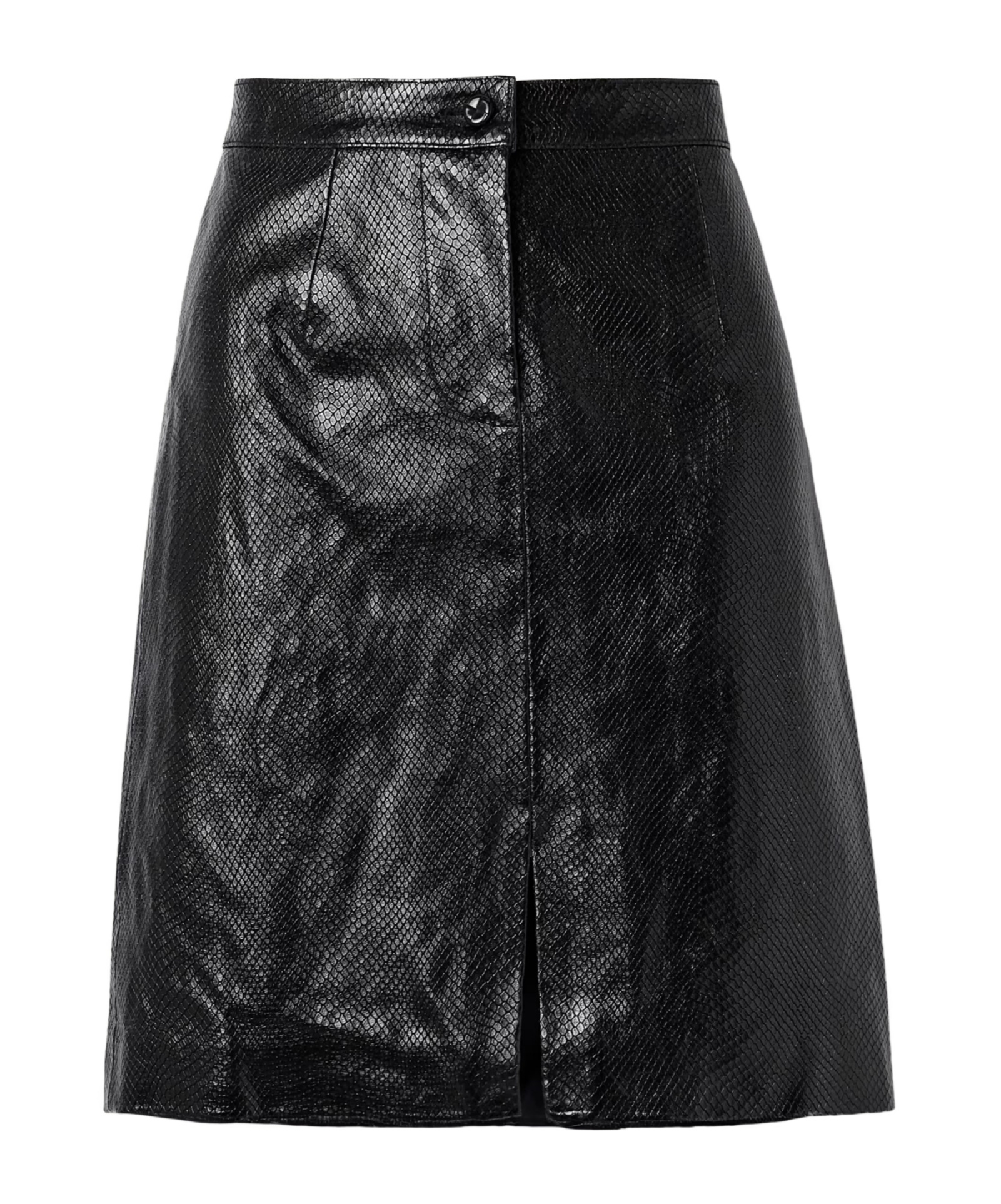 Blazé Milano Slit Midi Skirt In Black