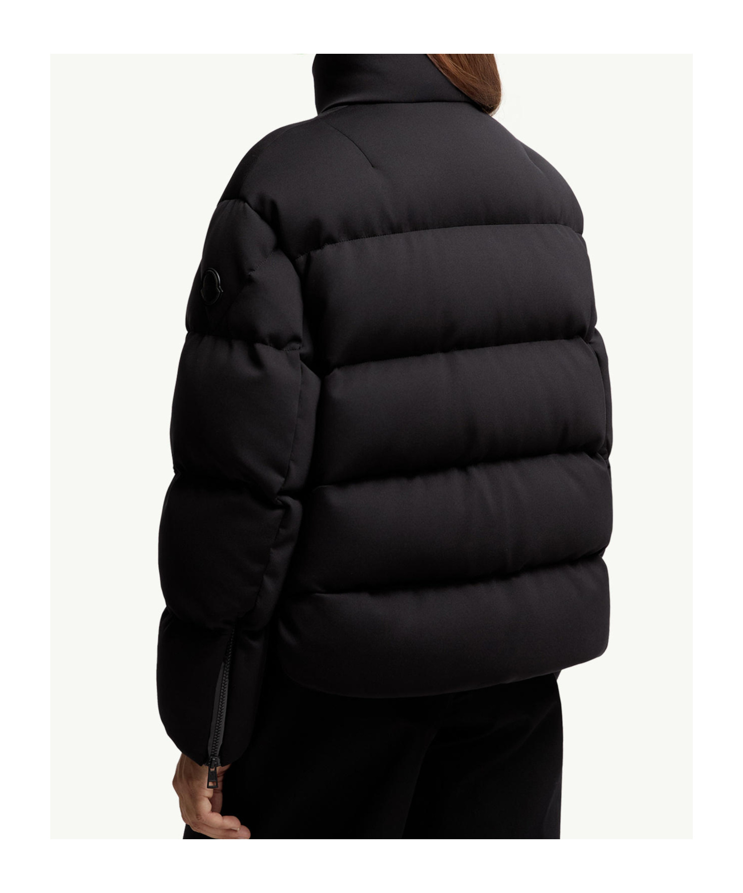 Moncler X Ee72 By Edward Enninful Seymour Short Down Jacket In Black