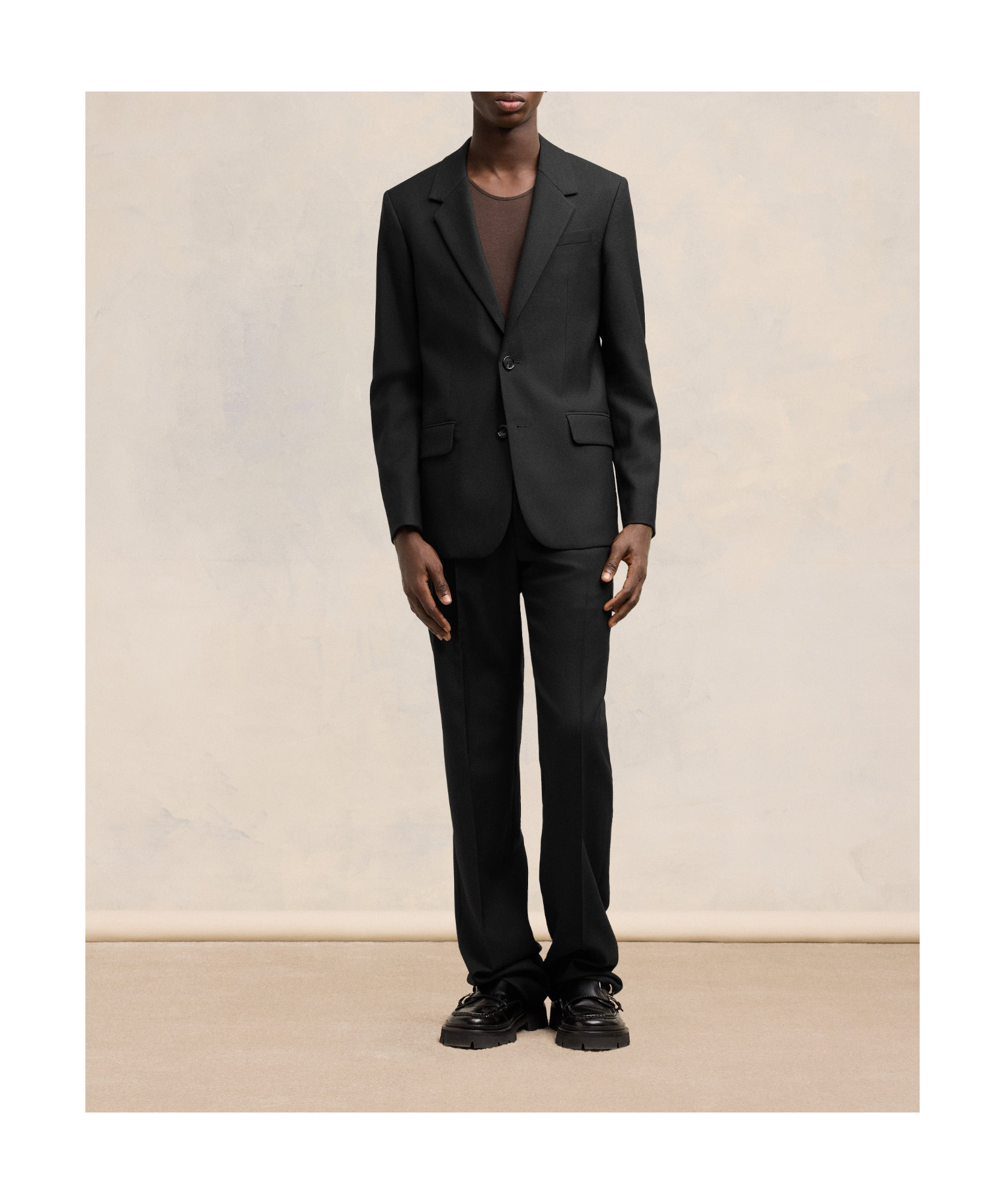 Shop Ami Alexandre Mattiussi Ami Paris Single-breasted Tailored Blazer In Black