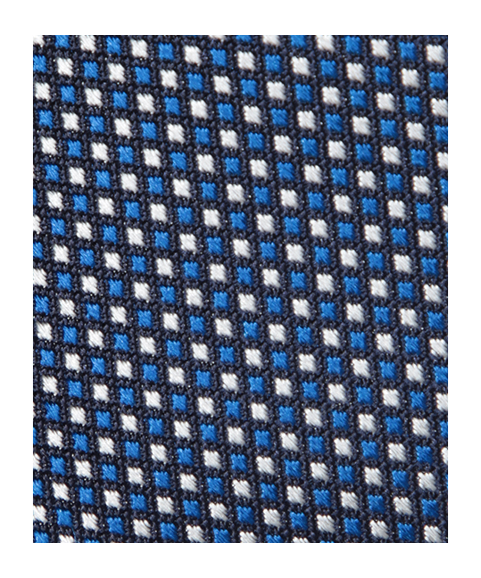 Kiton Micro Pattern Blue Diamond Tie In Blue