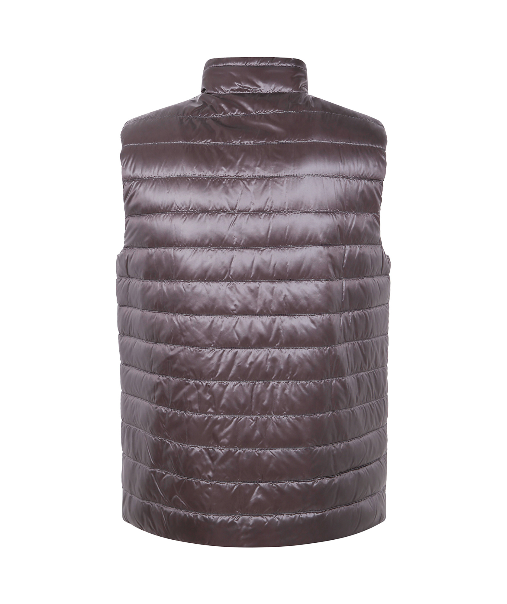 Shop Herno Zip-up Gilet In Gray
