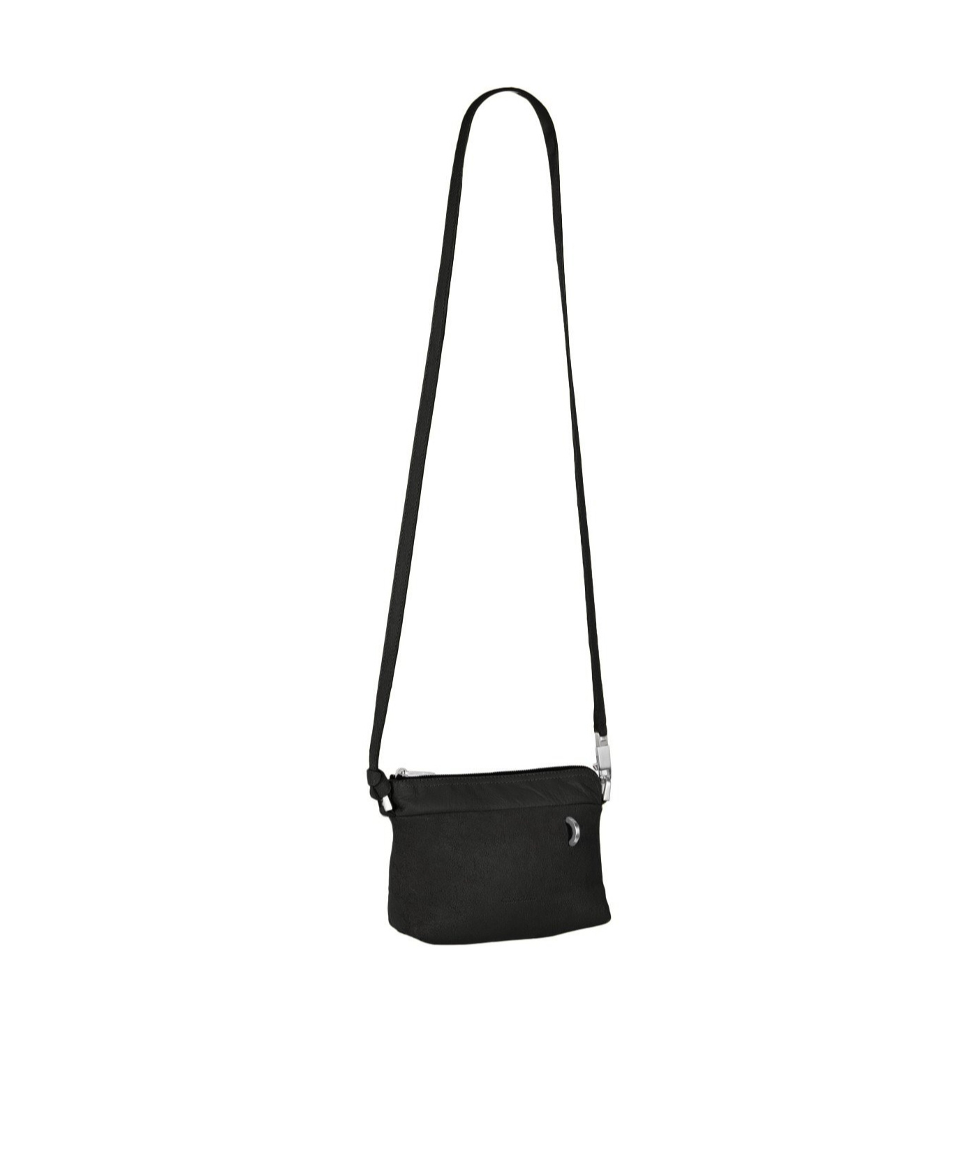 Rick Owens Zippered Shoulder Bag In Black