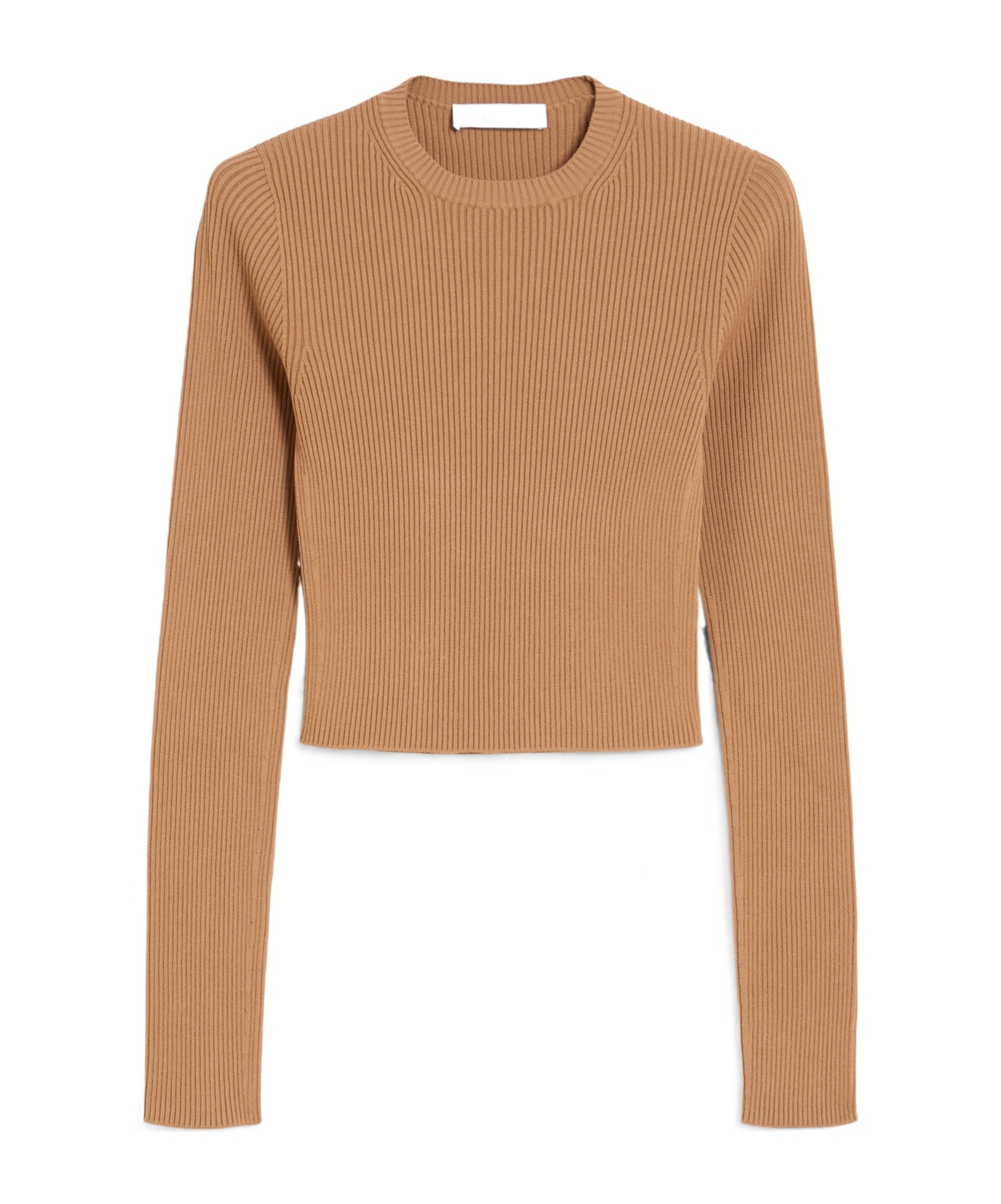 Max Mara Round-collar And Long-sleeved Sweater In Nude