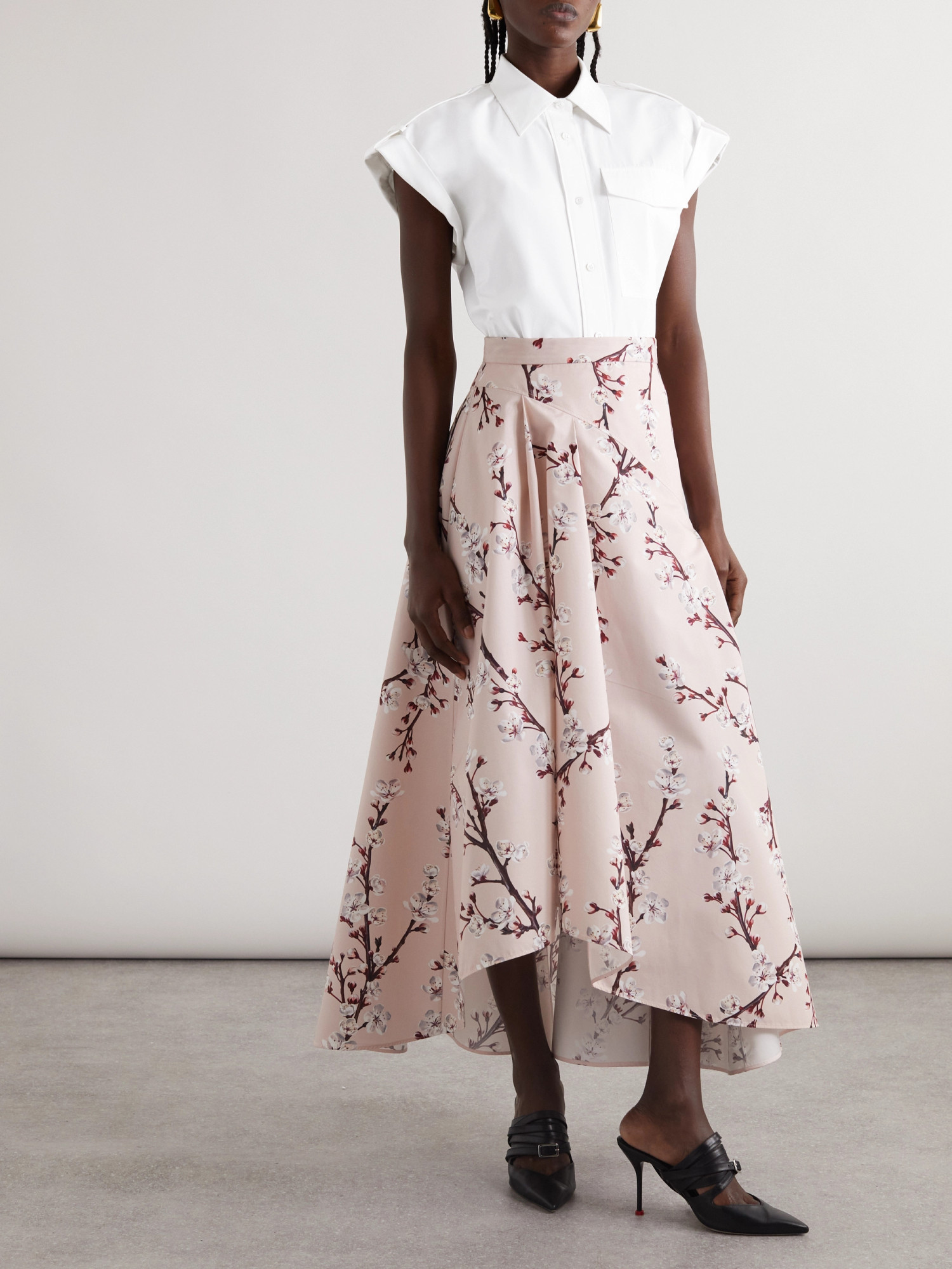 Alexander Mcqueen Short-sleeved Shirt In White
