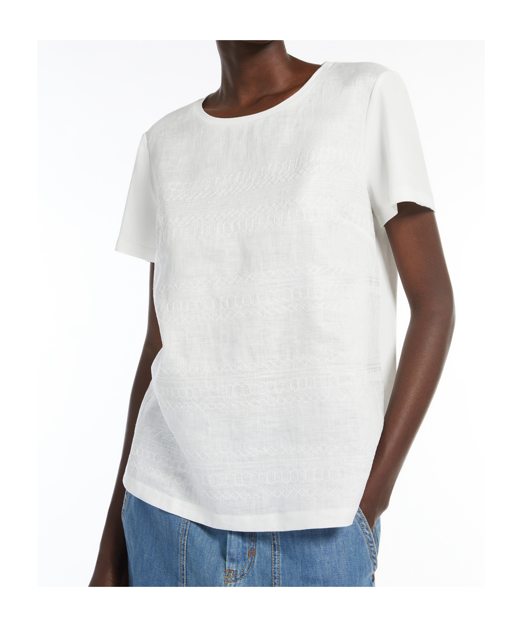 Weekend Max Mara Short-sleeved T-shirt In White