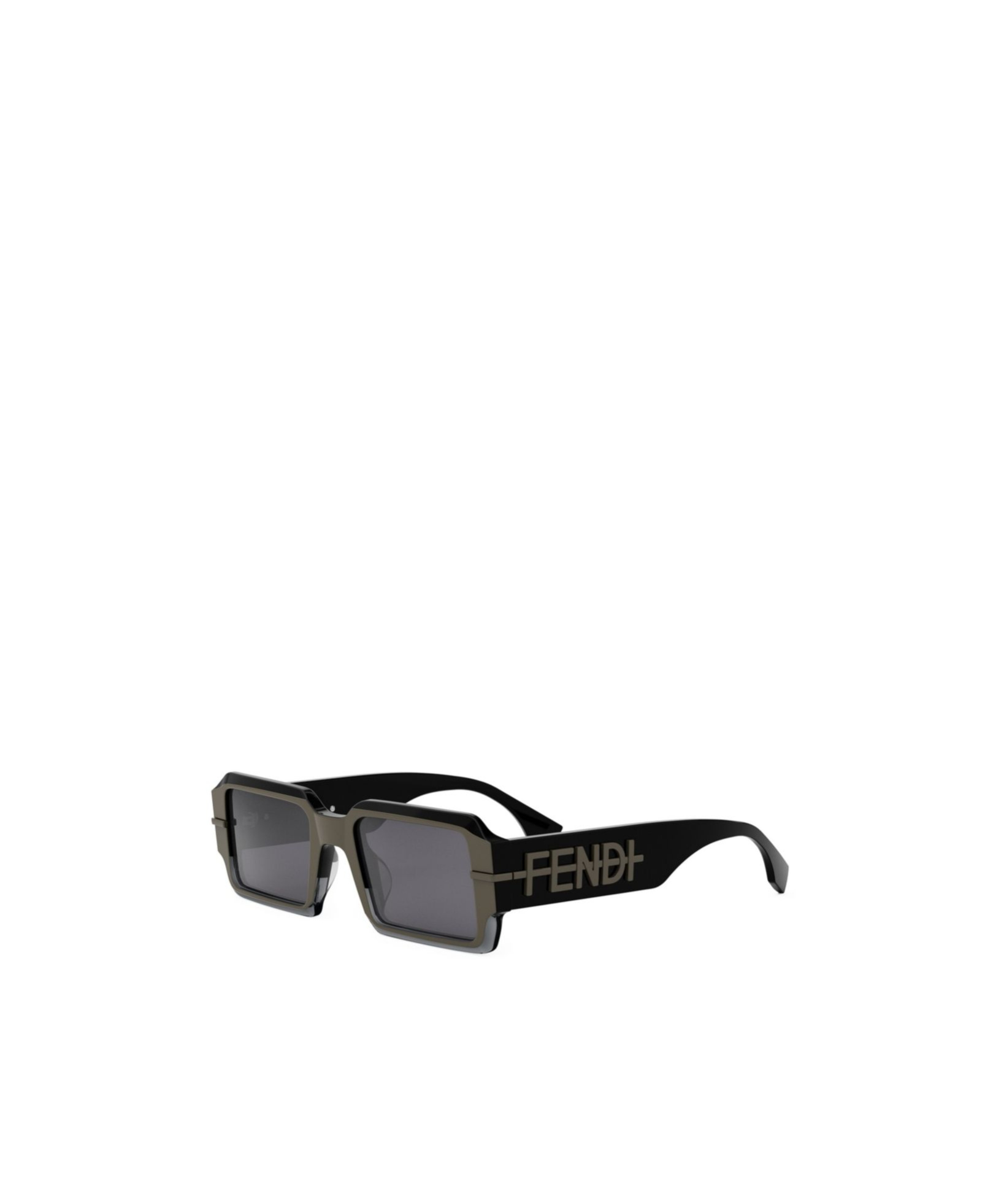 Fendi Rectangular Frame Sunglasses In Gray