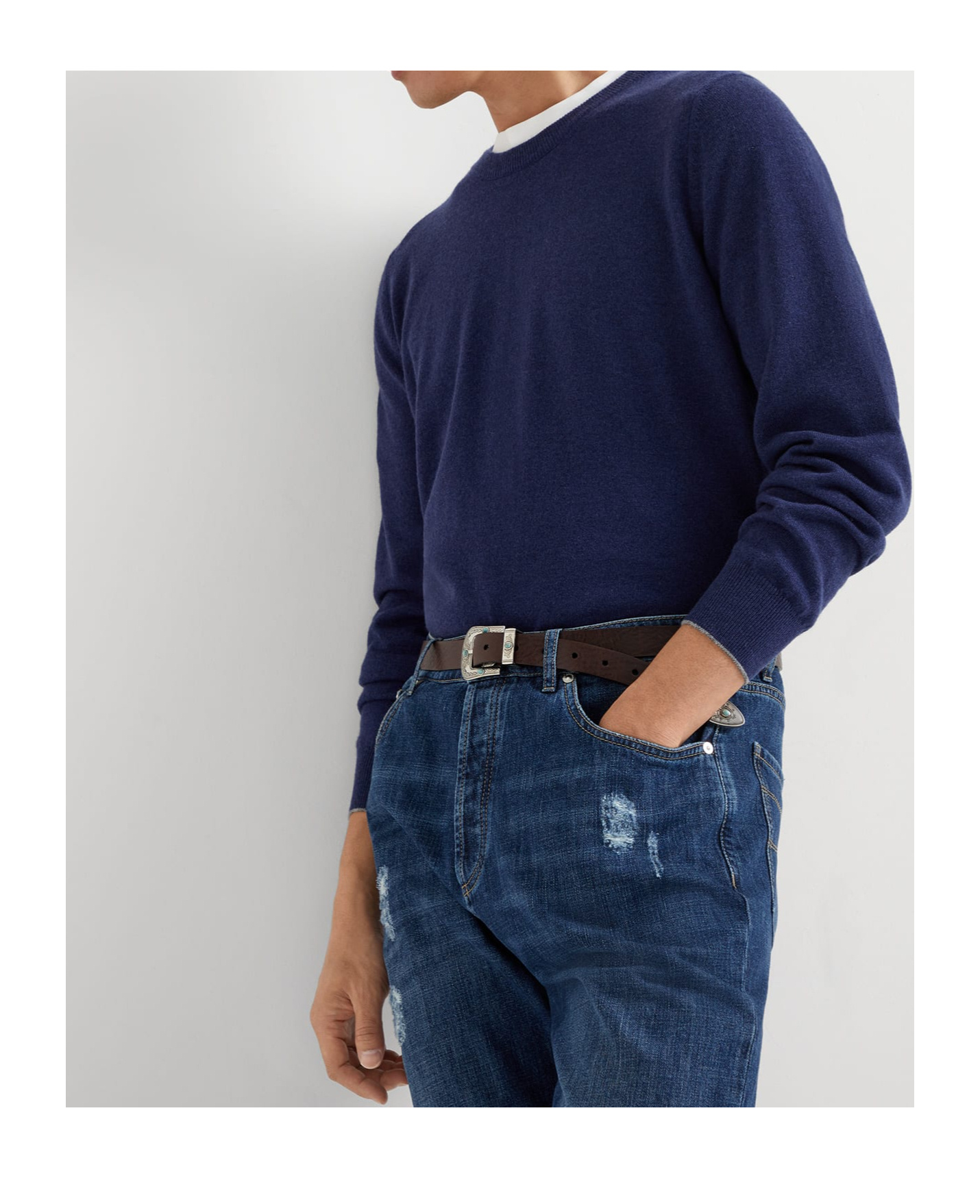 Brunello Cucinelli Cashmere Sweater In Black