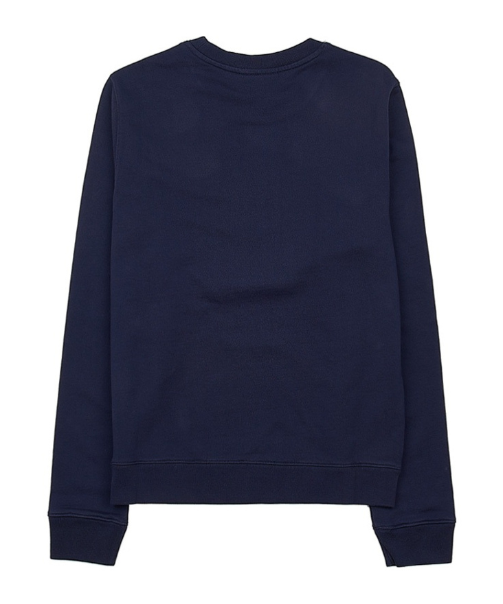 Maison Kitsuné Long-sleeved Sweater In Black