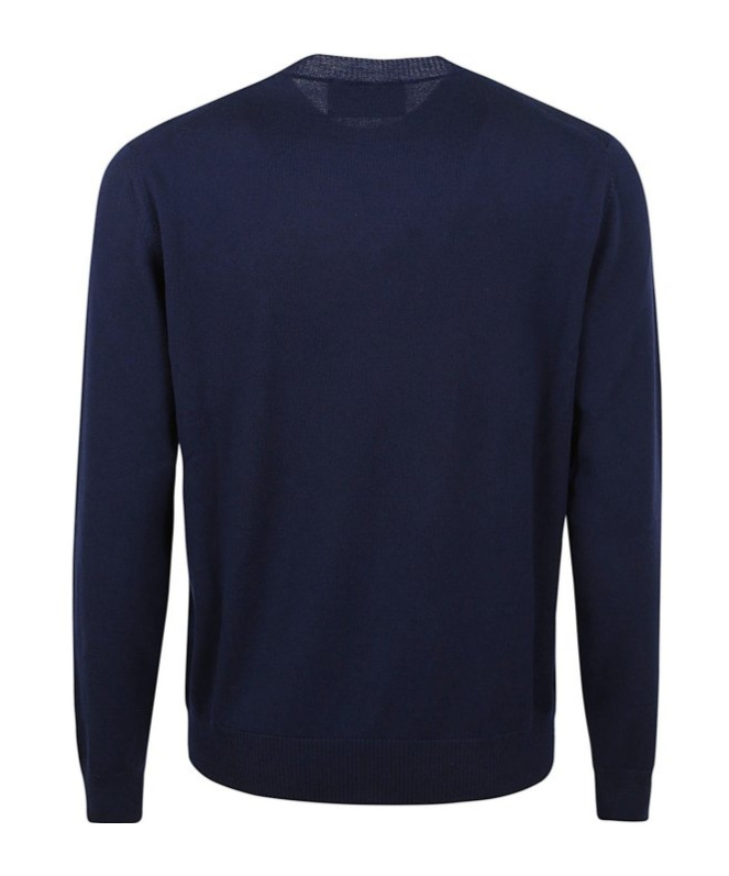 Ballantyne Crew-neck Wool Sweater In Black