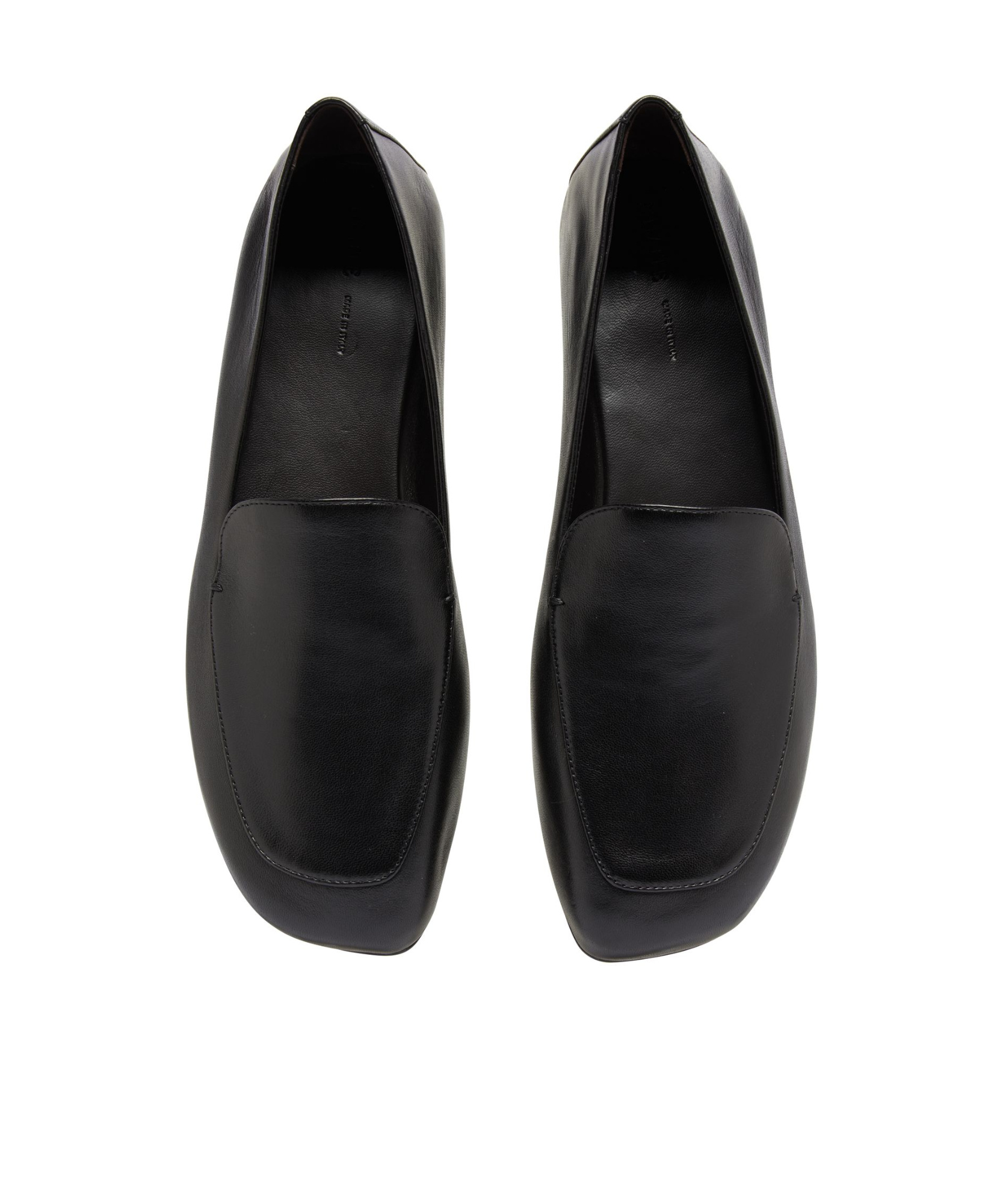 Khaite Black Nappa Leather Monroe Loafers In Black