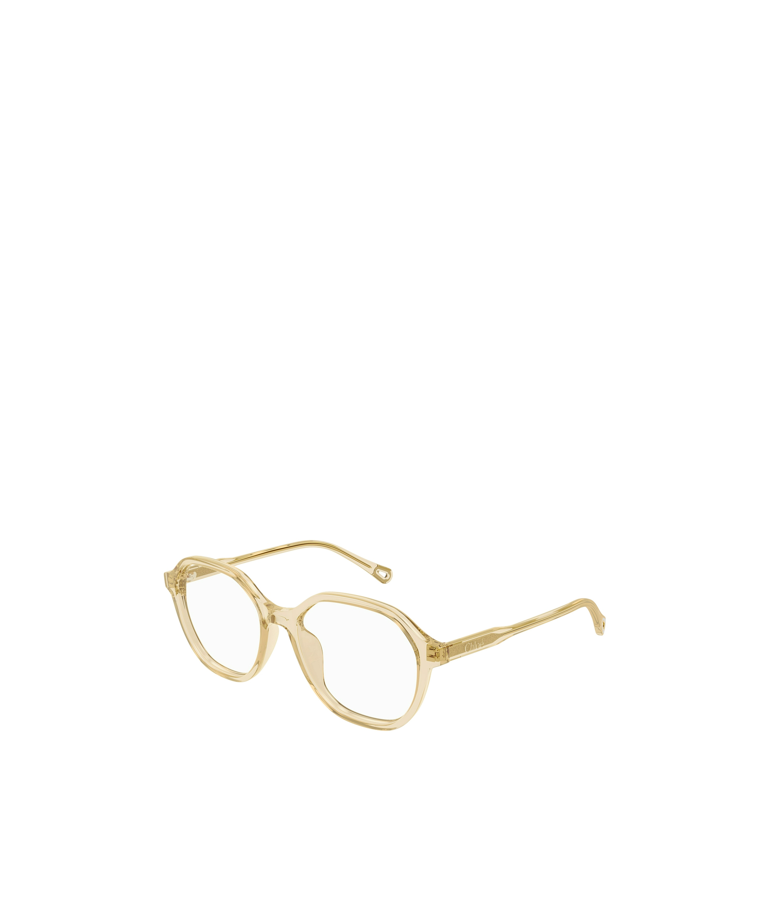 Chloé Hexagonal-shaped Frame Glasses In Nude