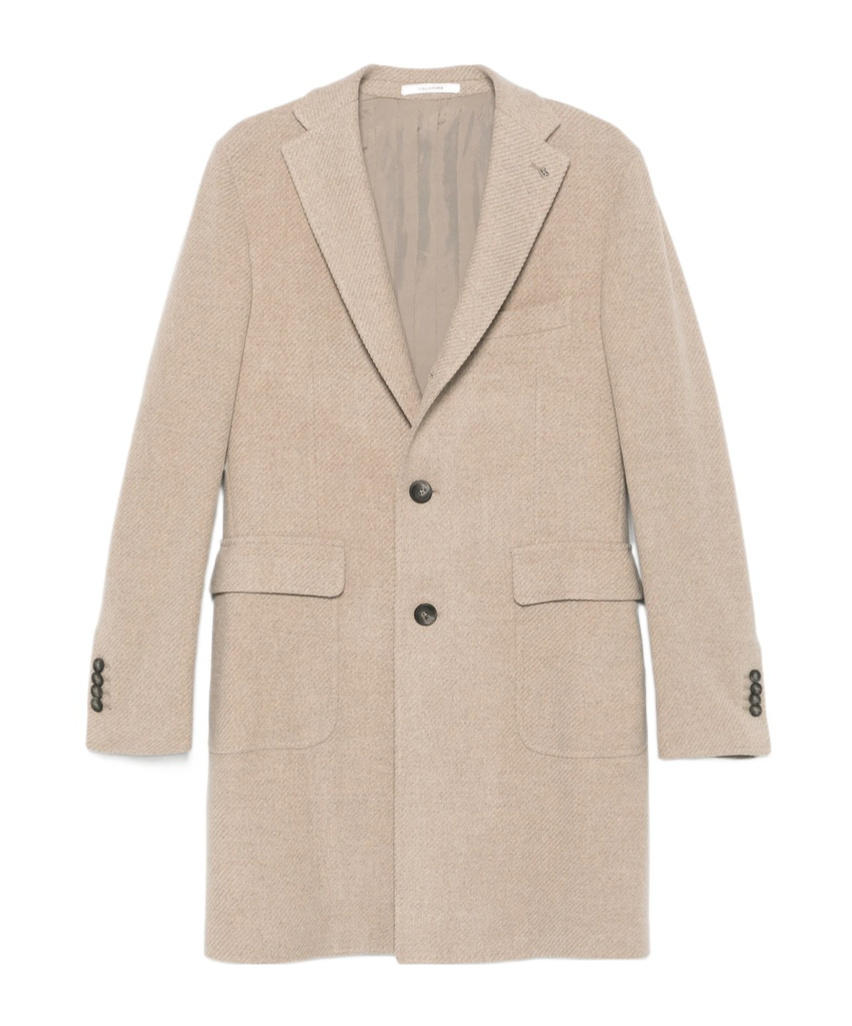 Shop Tagliatore Long Sleeve Coat