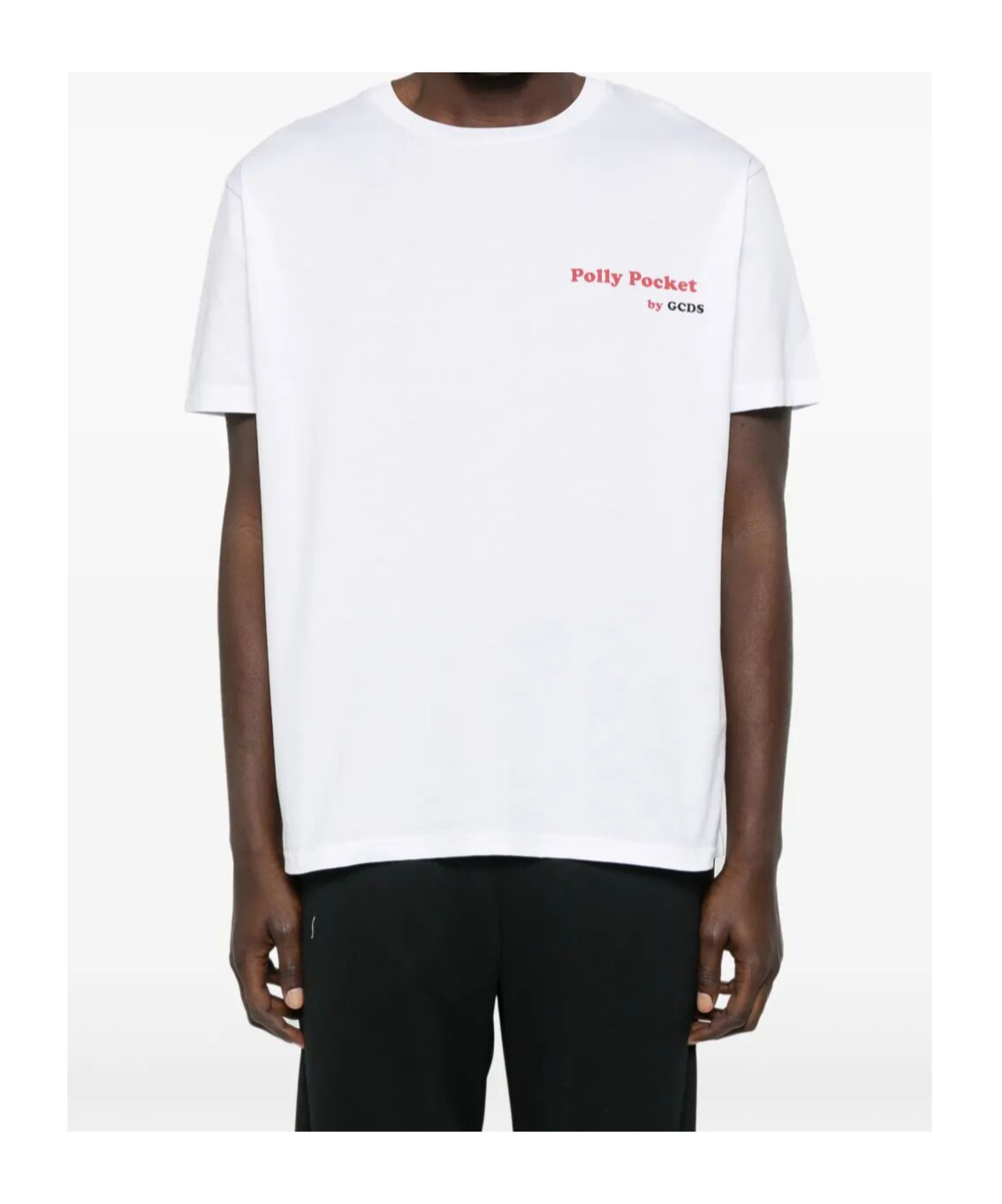 Gcds Oversize T-shirt Polly Pocket Pizza In Optic White