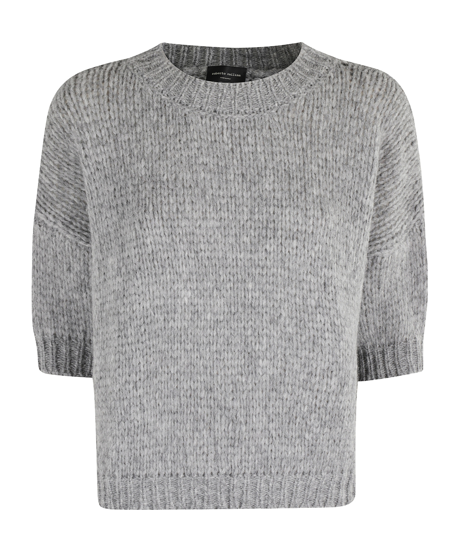 Roberto Collina Crew Neck Sweater In Gray