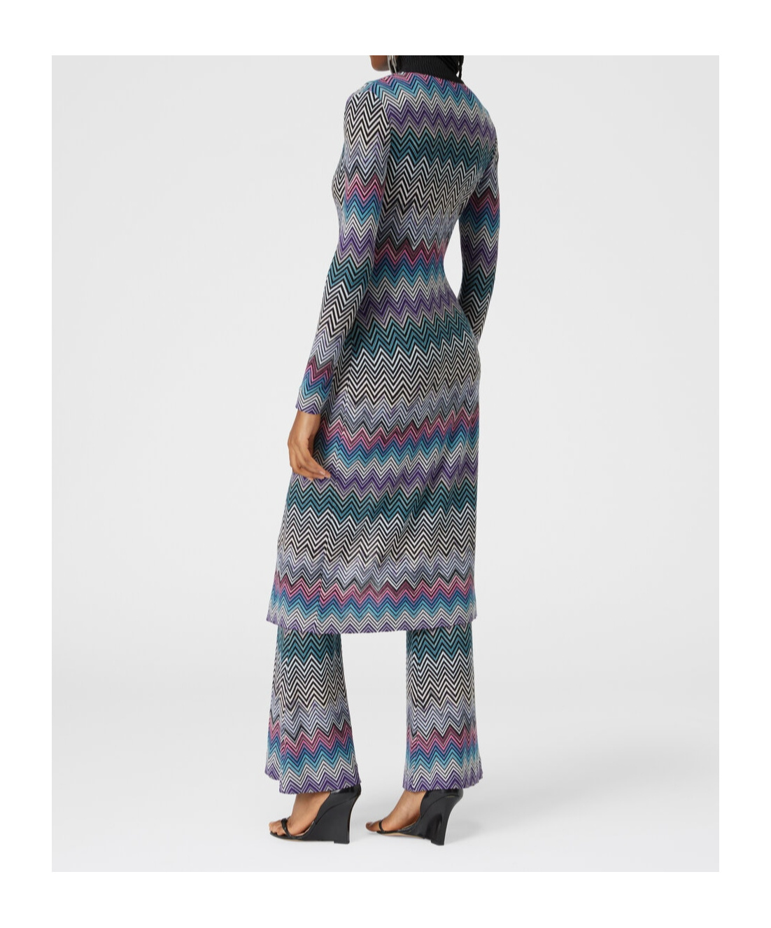 Missoni Crochet-knit Wool Cardigan In Multicolor