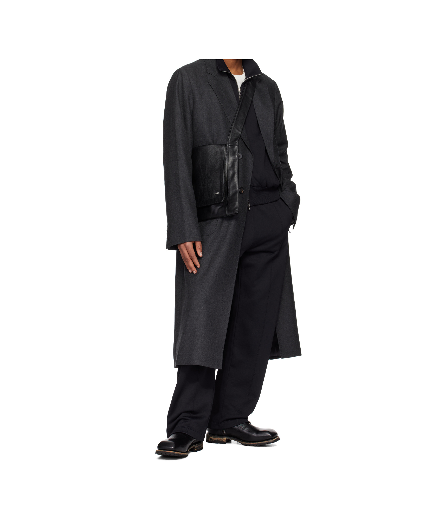 Our Legacy Long Sleeve Coat In Black