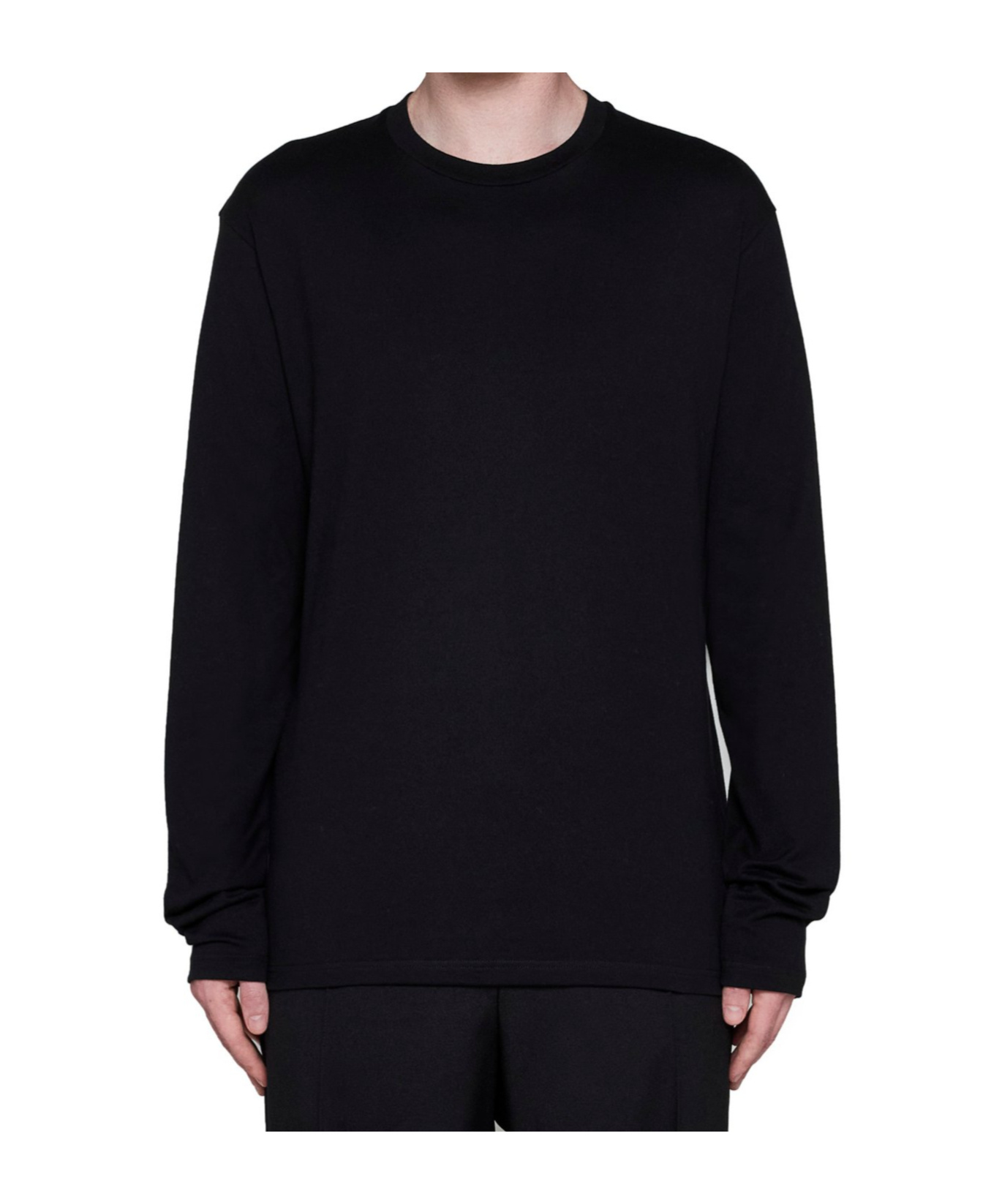 Jil Sander Logo-print Cotton T-shirt In Black