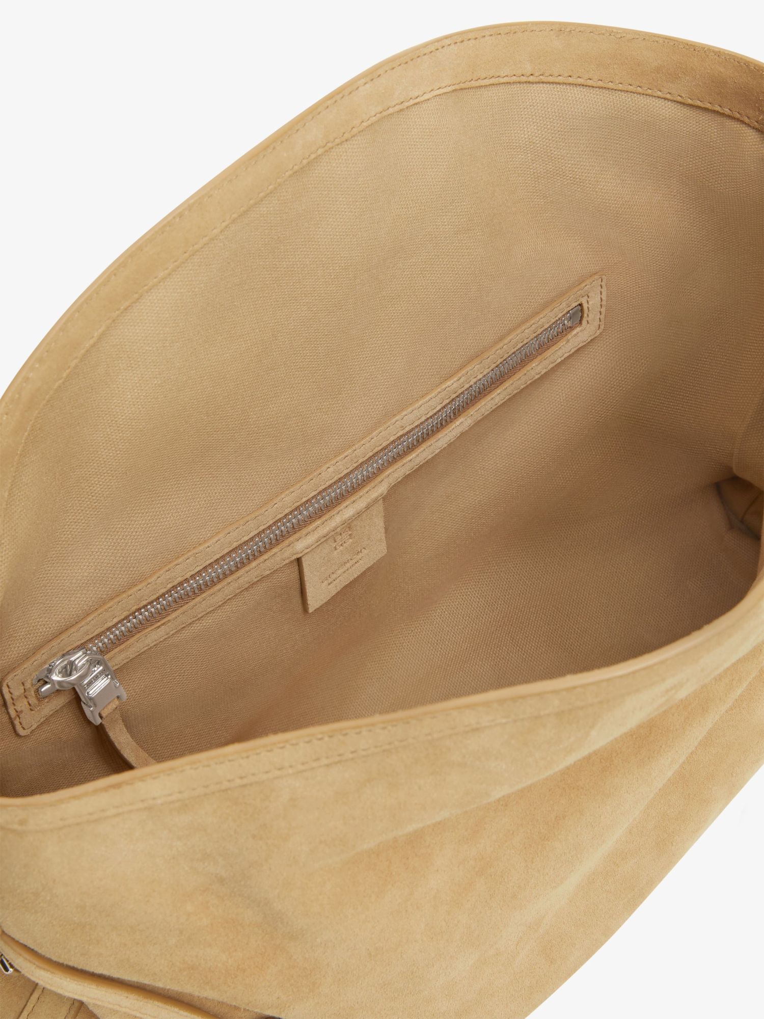 Shop Givenchy Medium Voyou Chain Bag In Suede In Nude