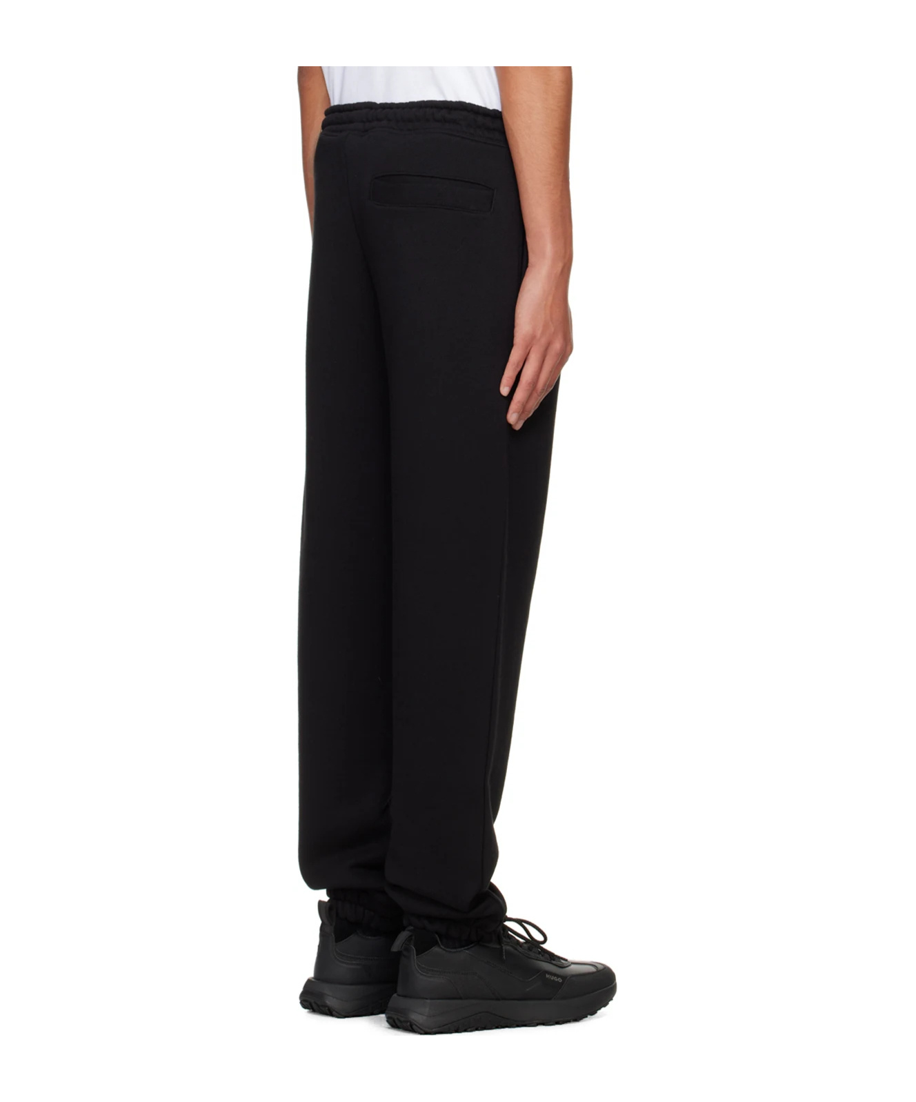 HUGO BOSS LOGO AND SLOGANS PRINT TRACK PANTS