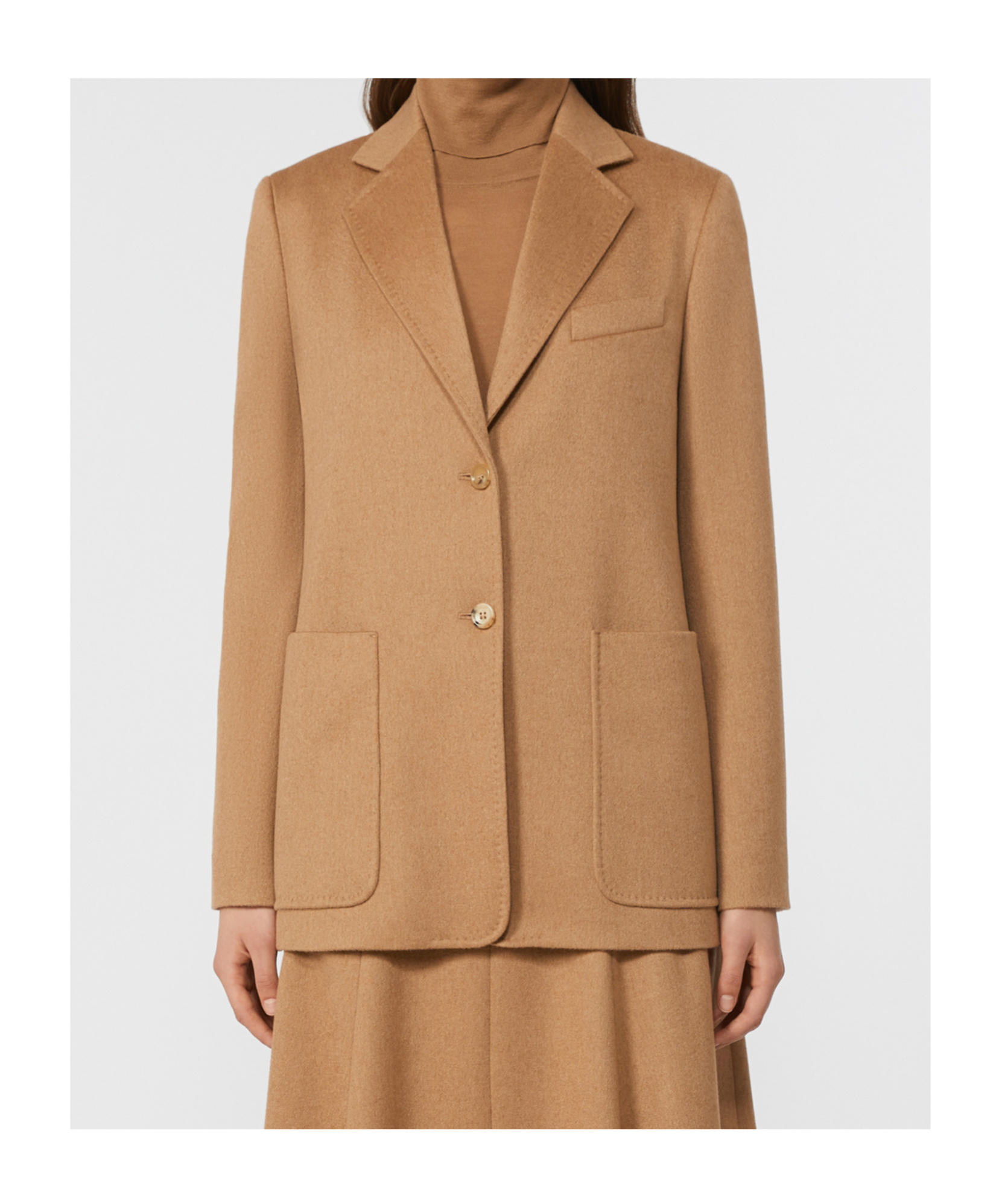 Max Mara Single-breasted Blazer In Brown