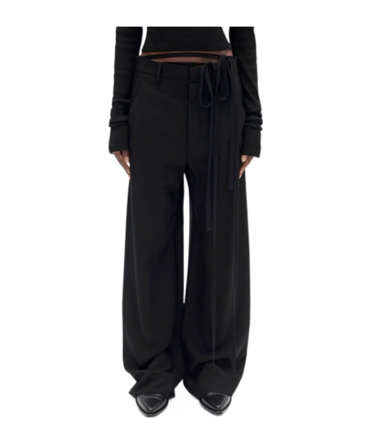 Ann Demeulemeester Anneke Comfort Tailored Trousers In Black