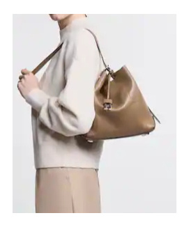 Hogan Shopper Shoulder Bag Top Handle In Sand