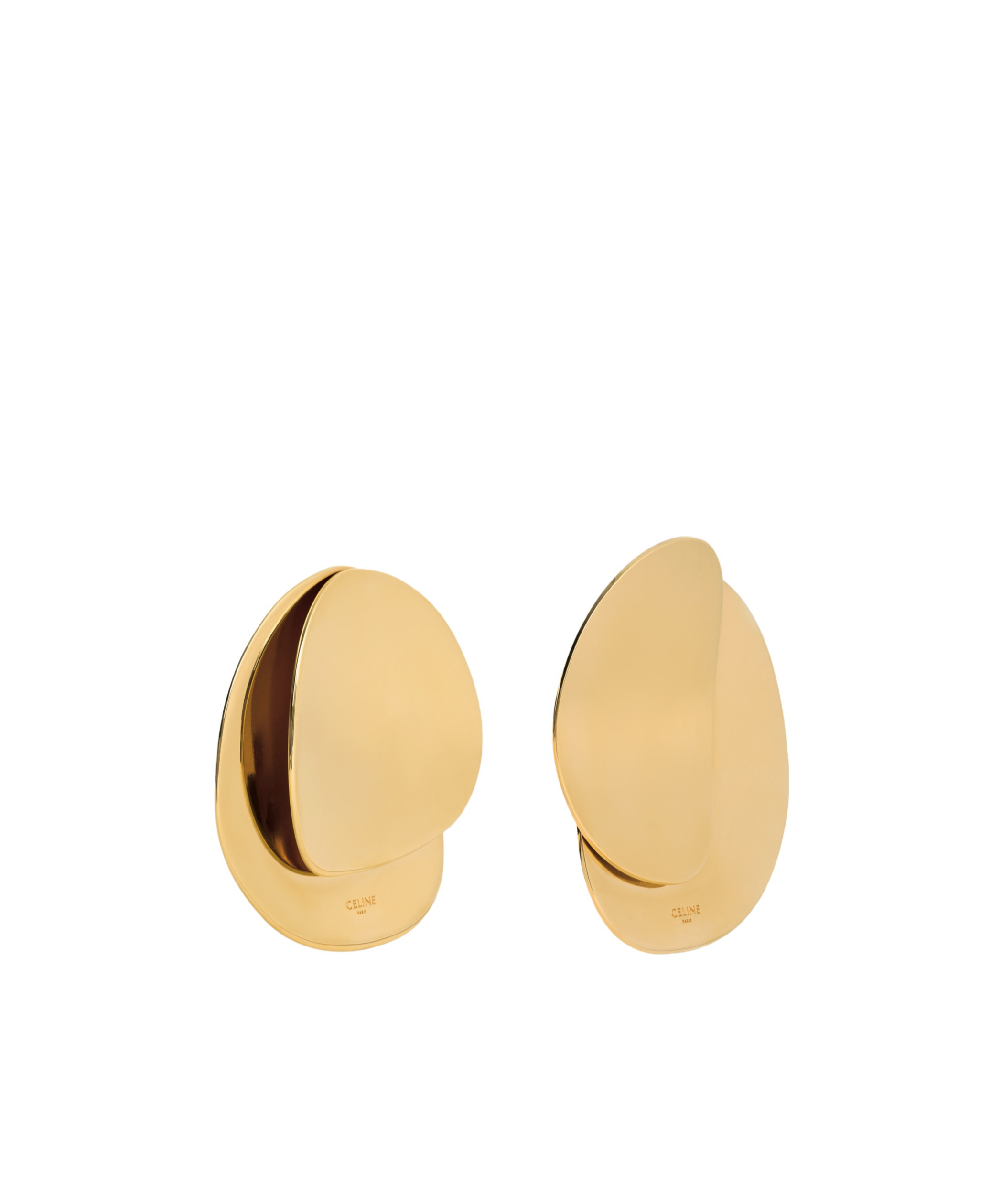 CELINE CELINE PETALE EARRINGS IN BRASS WITH GOLD FINISH