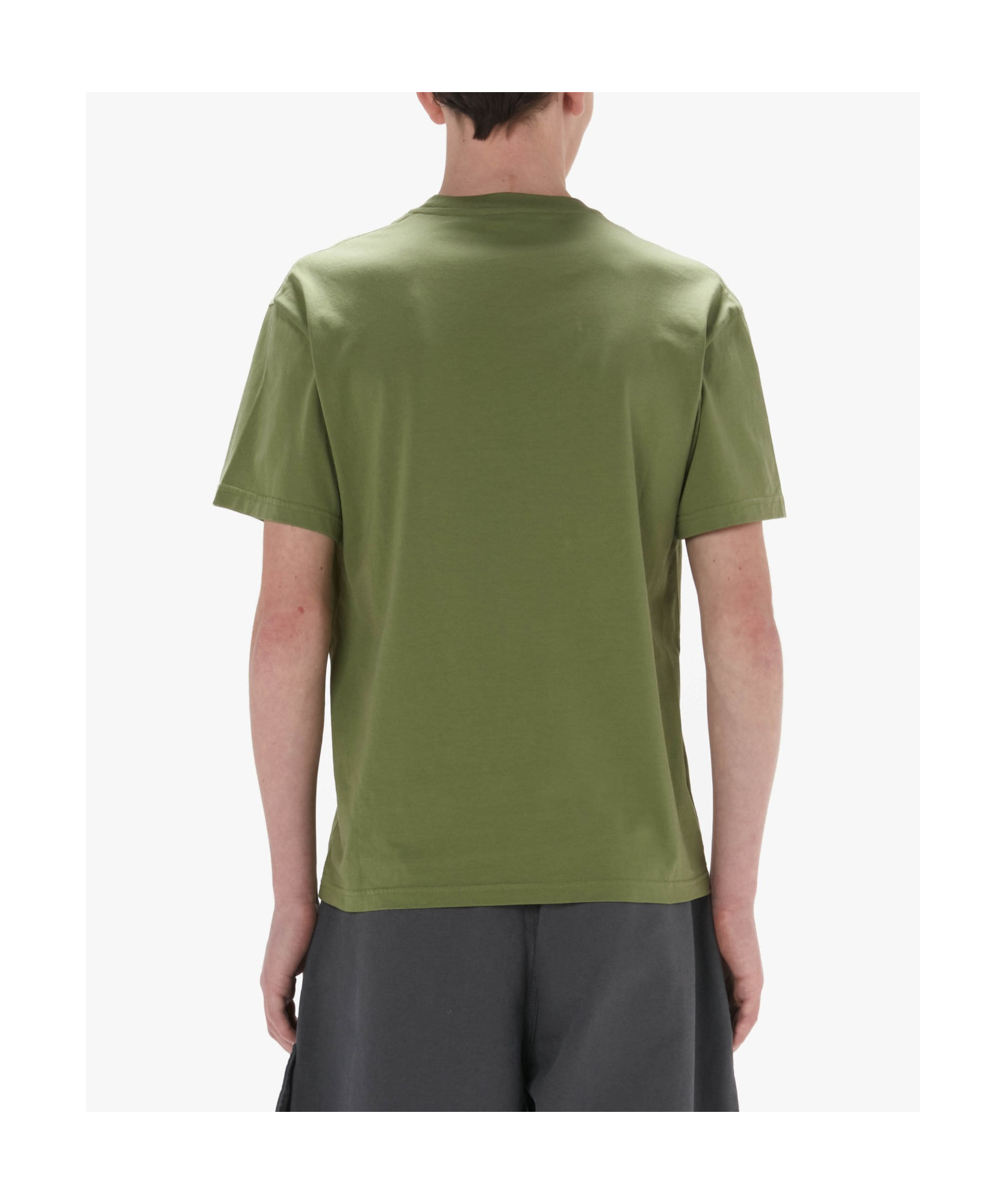 Jw Anderson Anchor Logo T-shirt In Green