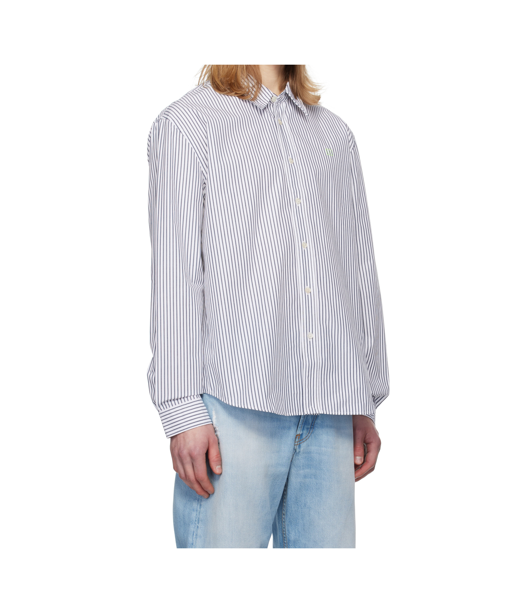 Acne Studios Long-sleeved Shirt In White