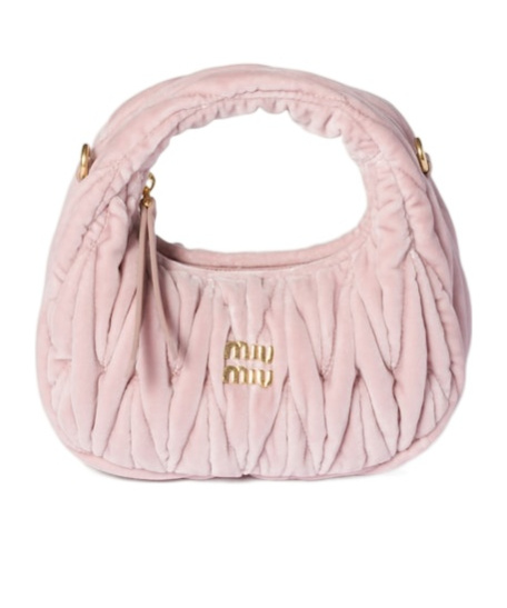 Miu Miu Wander Matelassé Velvet Mini-bag