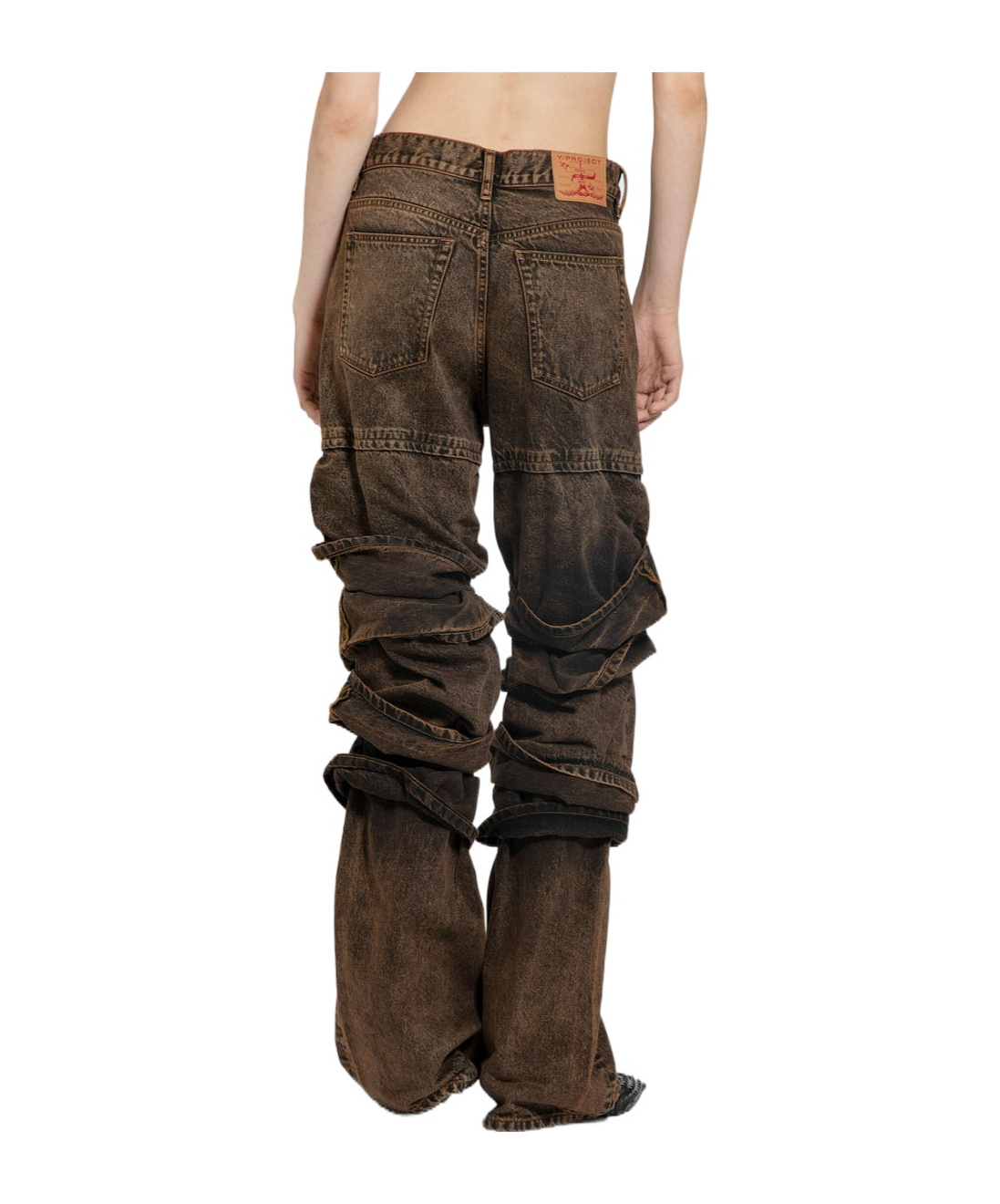 Y/project Belt-loop Jeans In Black