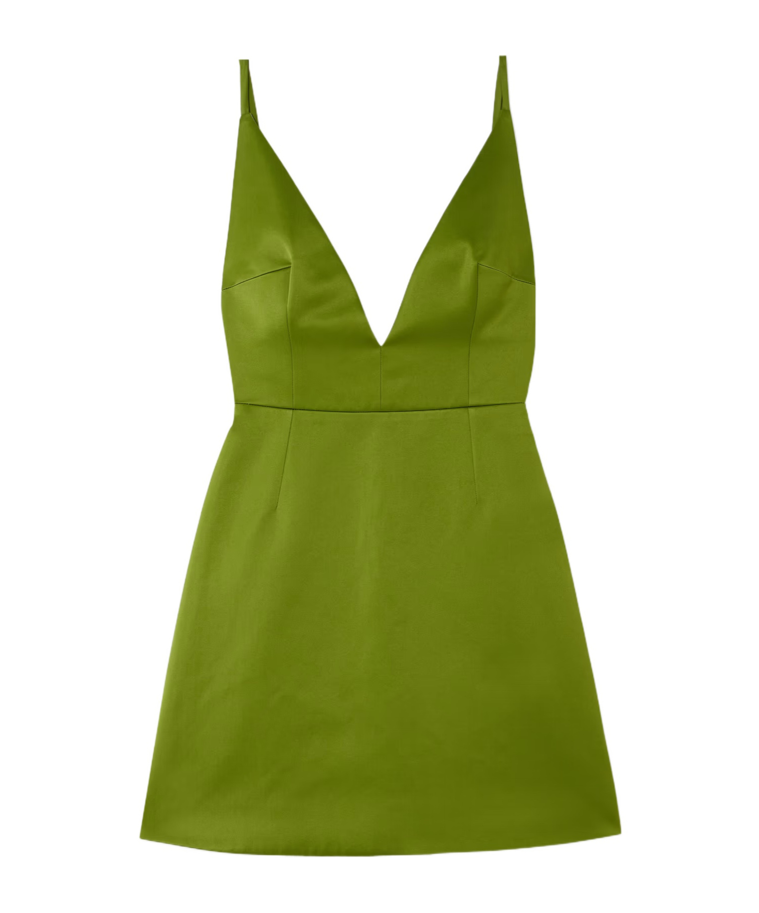 Emilia Wickstead V-neck Open-back Mini Dress In Green