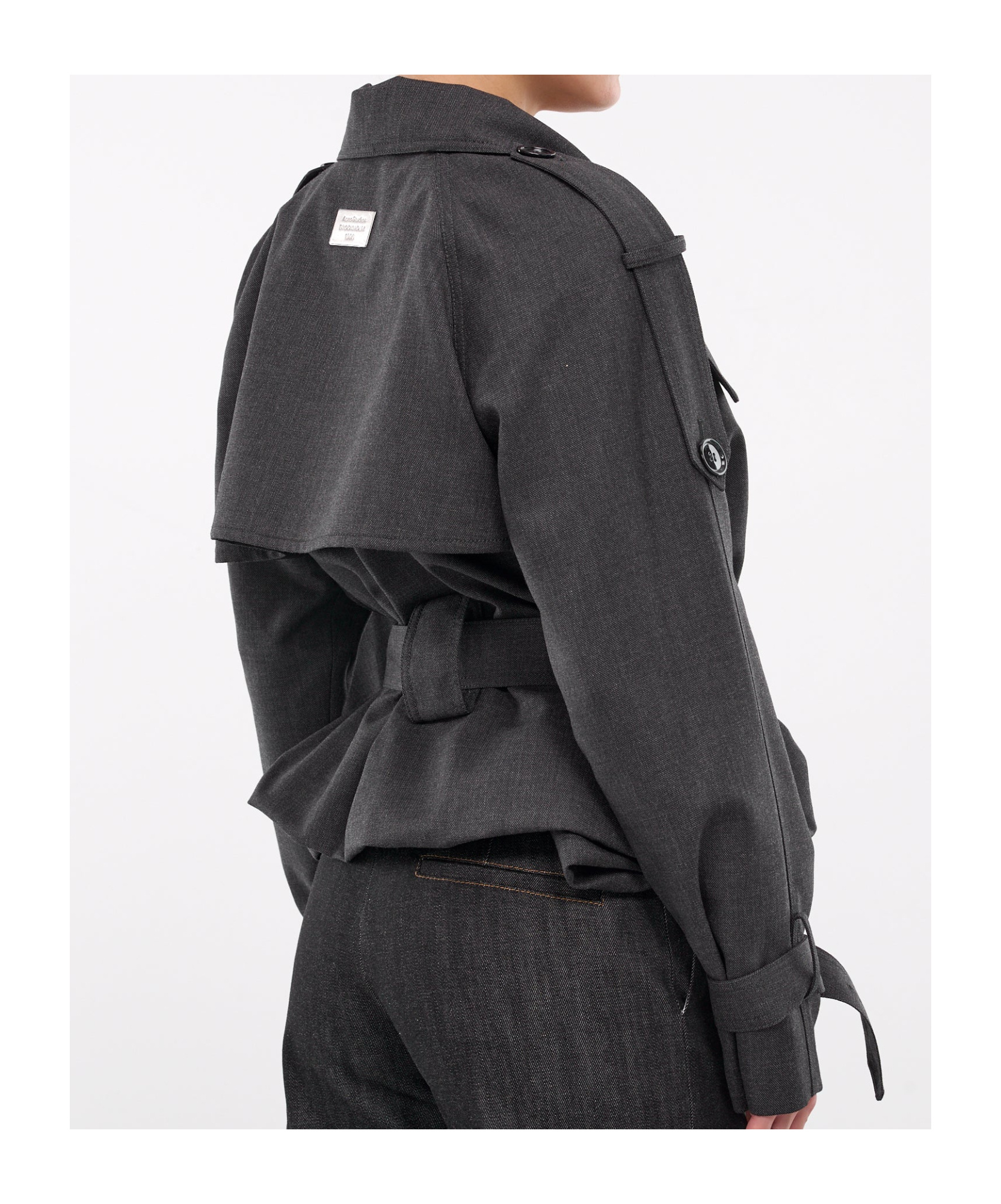Acne Studios Long-sleeved Casual Jacket In Black