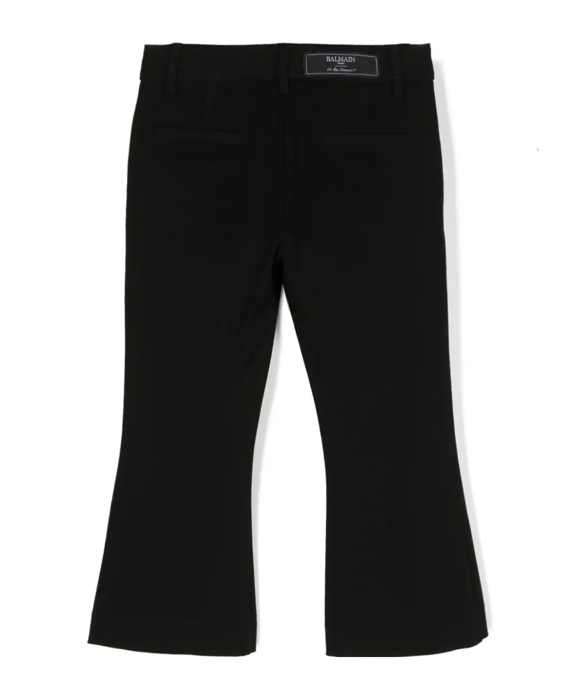 BALMAIN LION-BUTTON FLARED TROUSERS