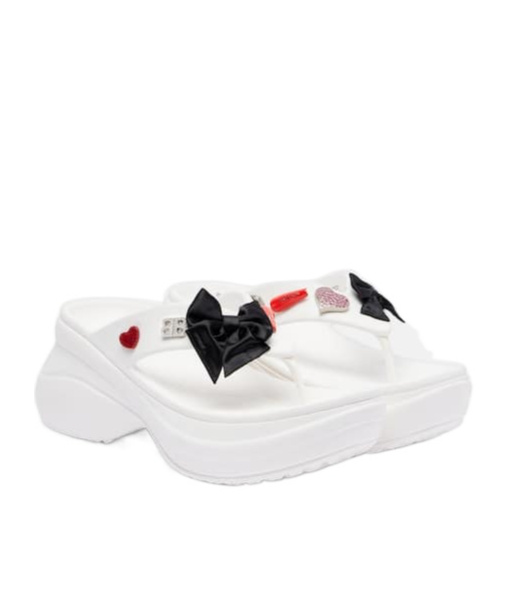 Balenciaga Platform Sandals In White