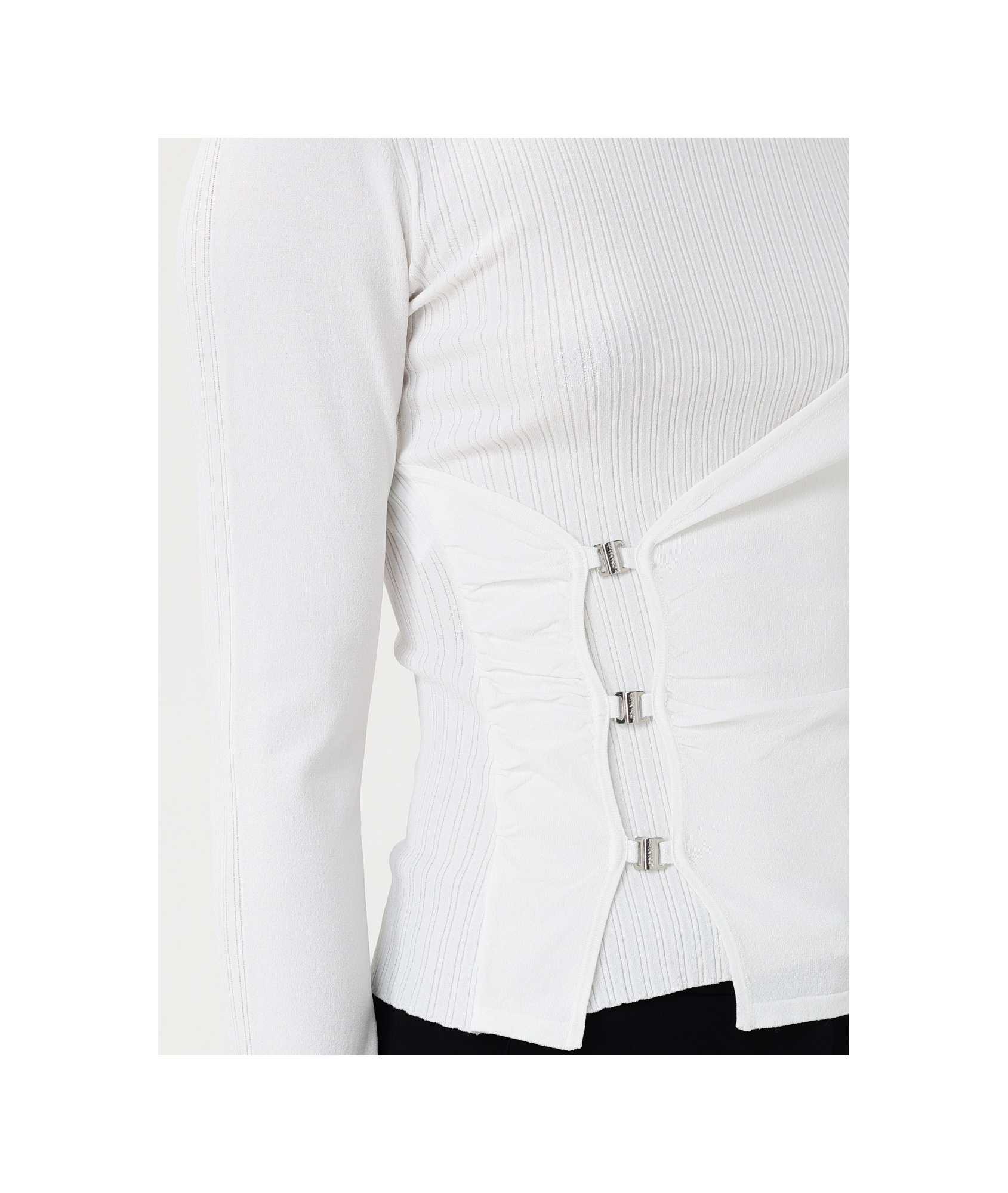 Pinko Round Neck Asymmetric Top