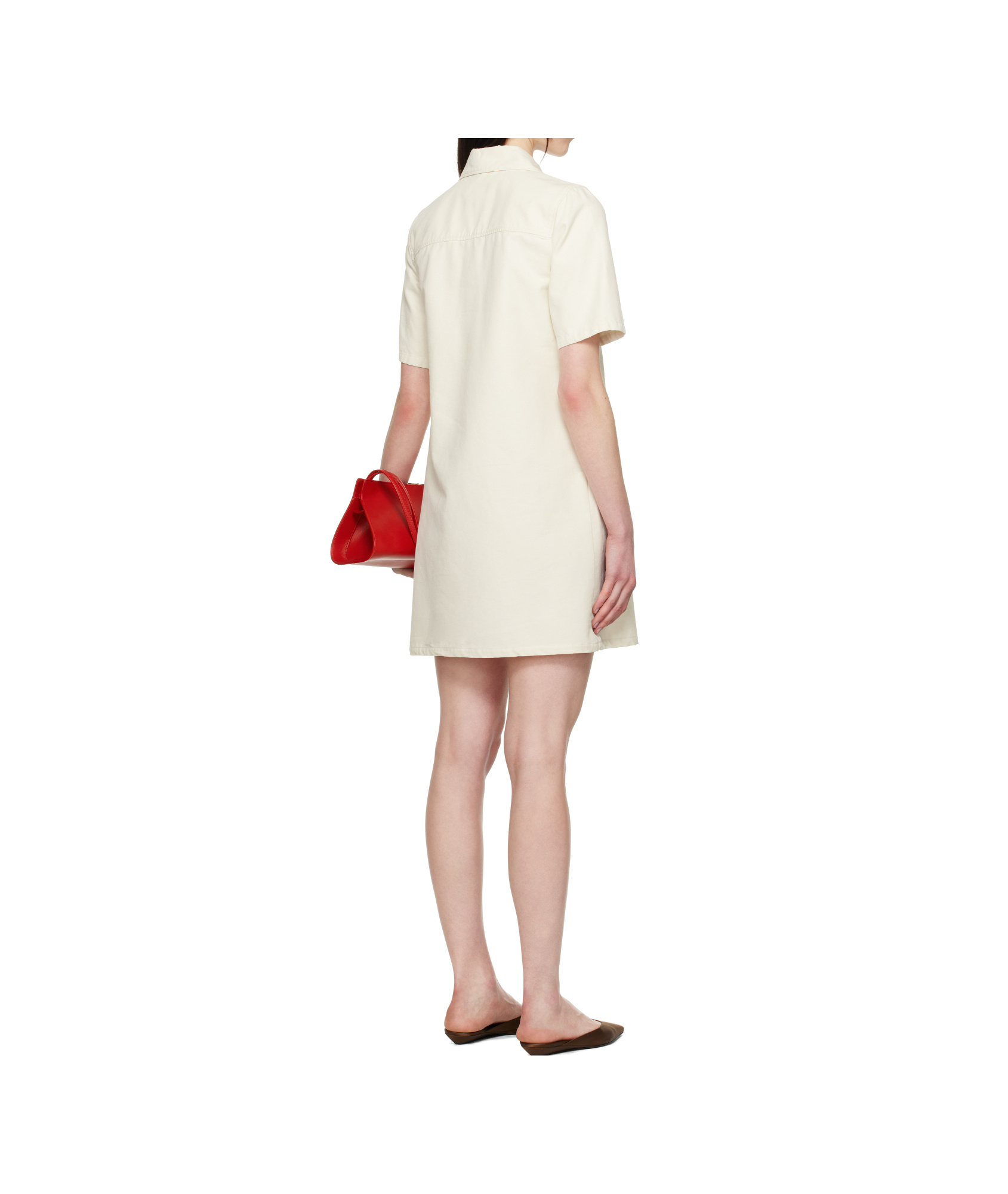 Apc Off-white Selia Minidress In Off-white