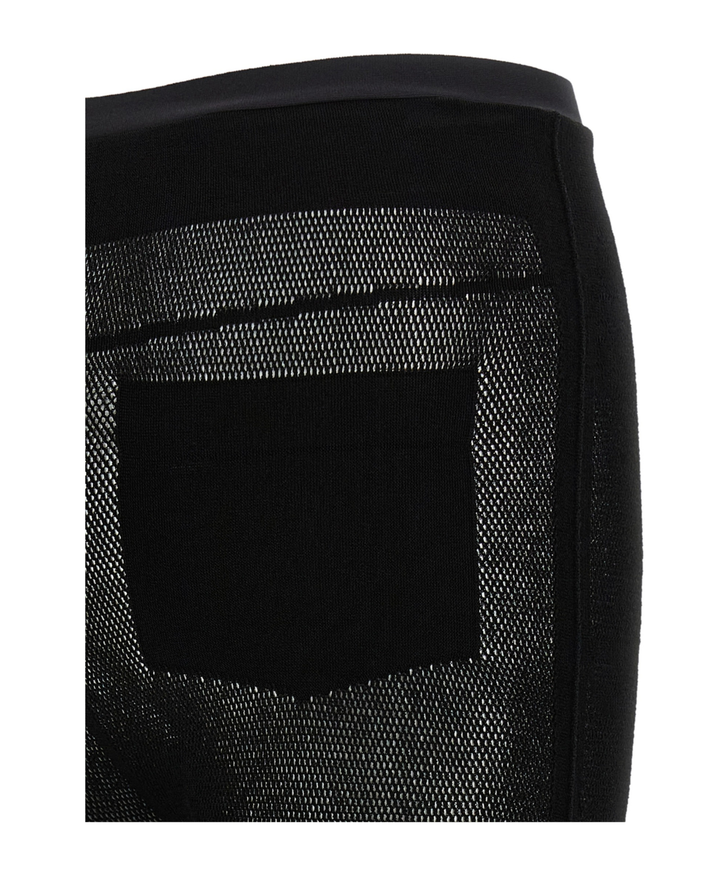 Issey Miyake Seen Unseen Mesh Pants In Black