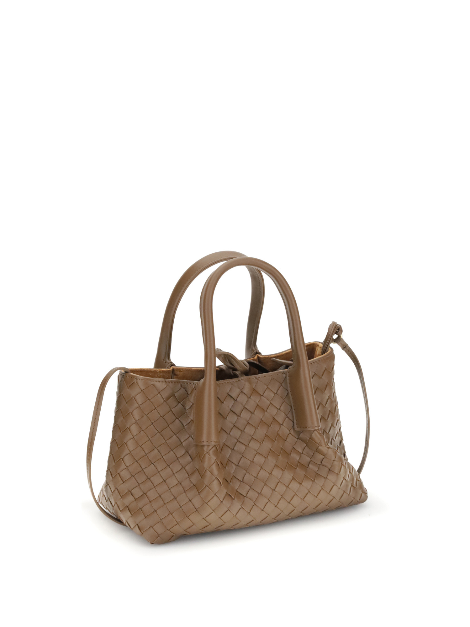 Bottega Veneta Small Pinacoteca Shoulder Bag In Brown