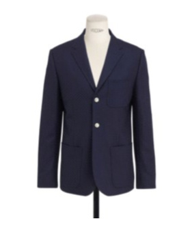 Dior Lapel Suit Jacket In Blue