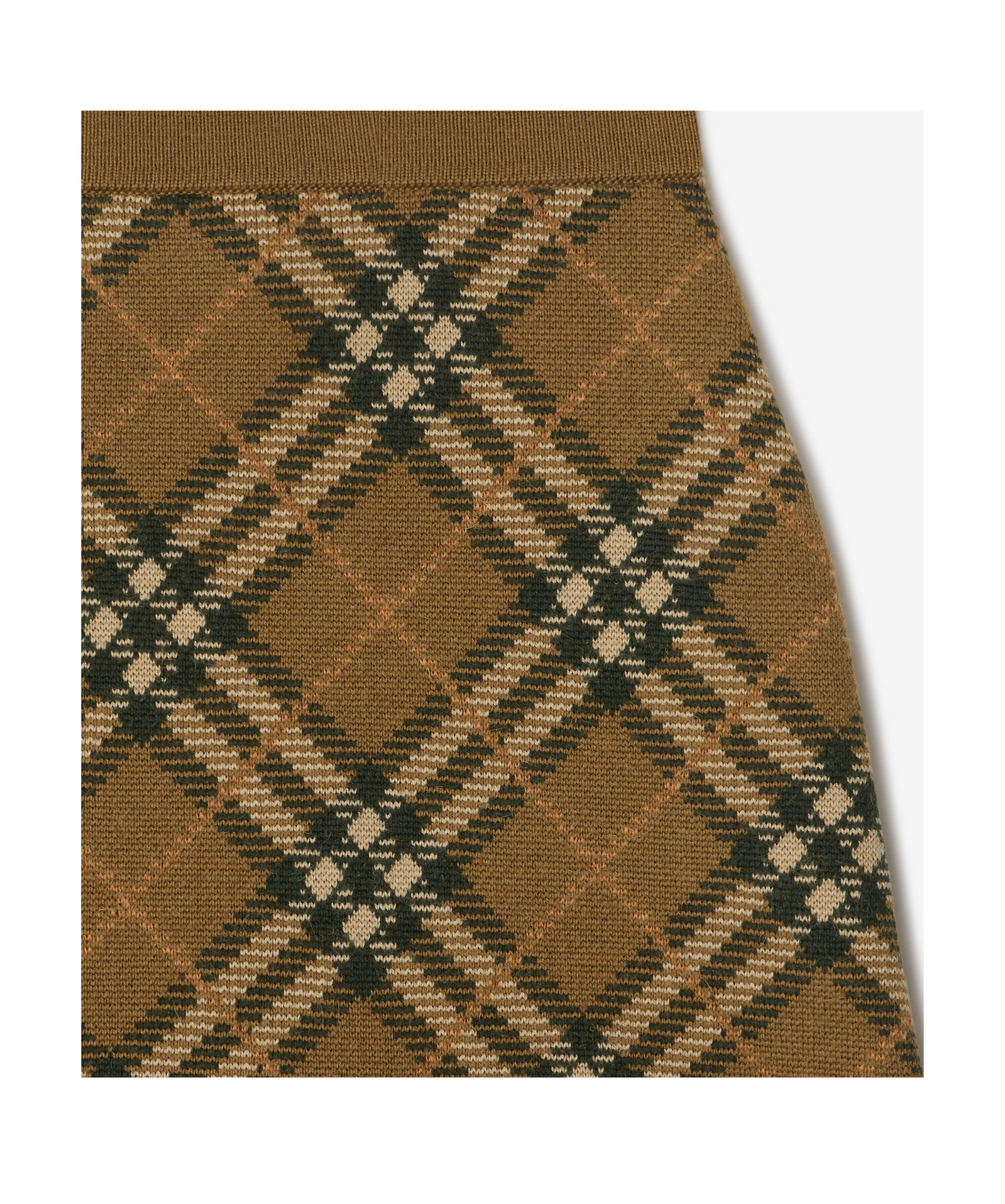 Burberry Women Check Mini Skirt In Brown